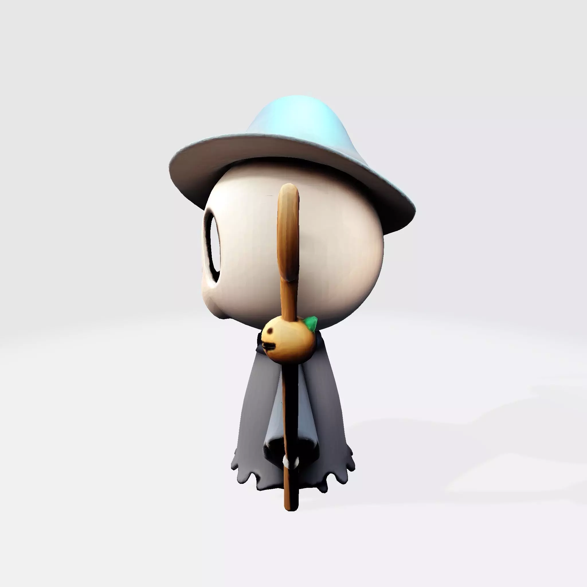 Pumpkin Reaper LowPoly Halloween 3D Print Model 3D print model_14