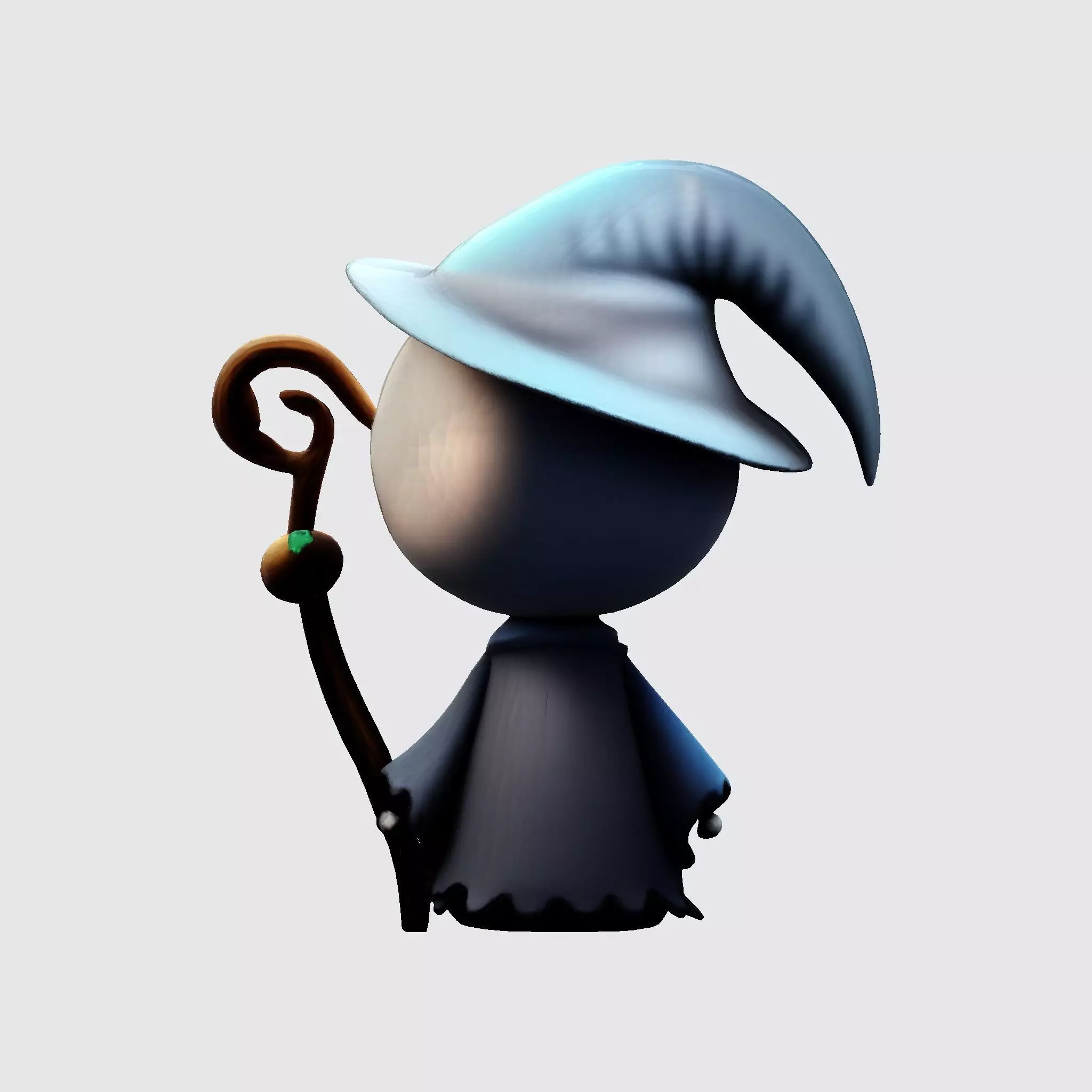 Pumpkin Reaper LowPoly Halloween 3D Print Model 3D print model_10