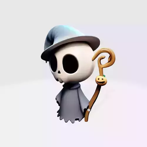 Pumpkin Reaper LowPoly Halloween 3D Print Model 3D print model Pumpkin Reaper LowPoly Halloween 3D Print Model 3D print model