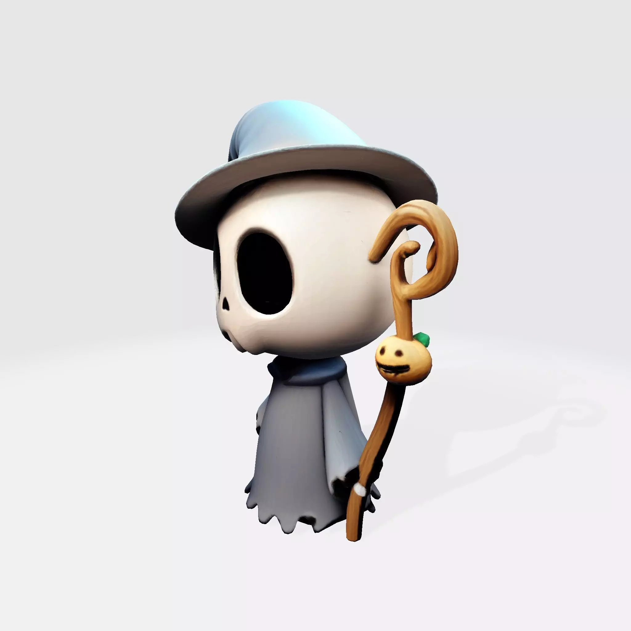 Pumpkin Reaper LowPoly Halloween 3D Print Model 3D print model_12