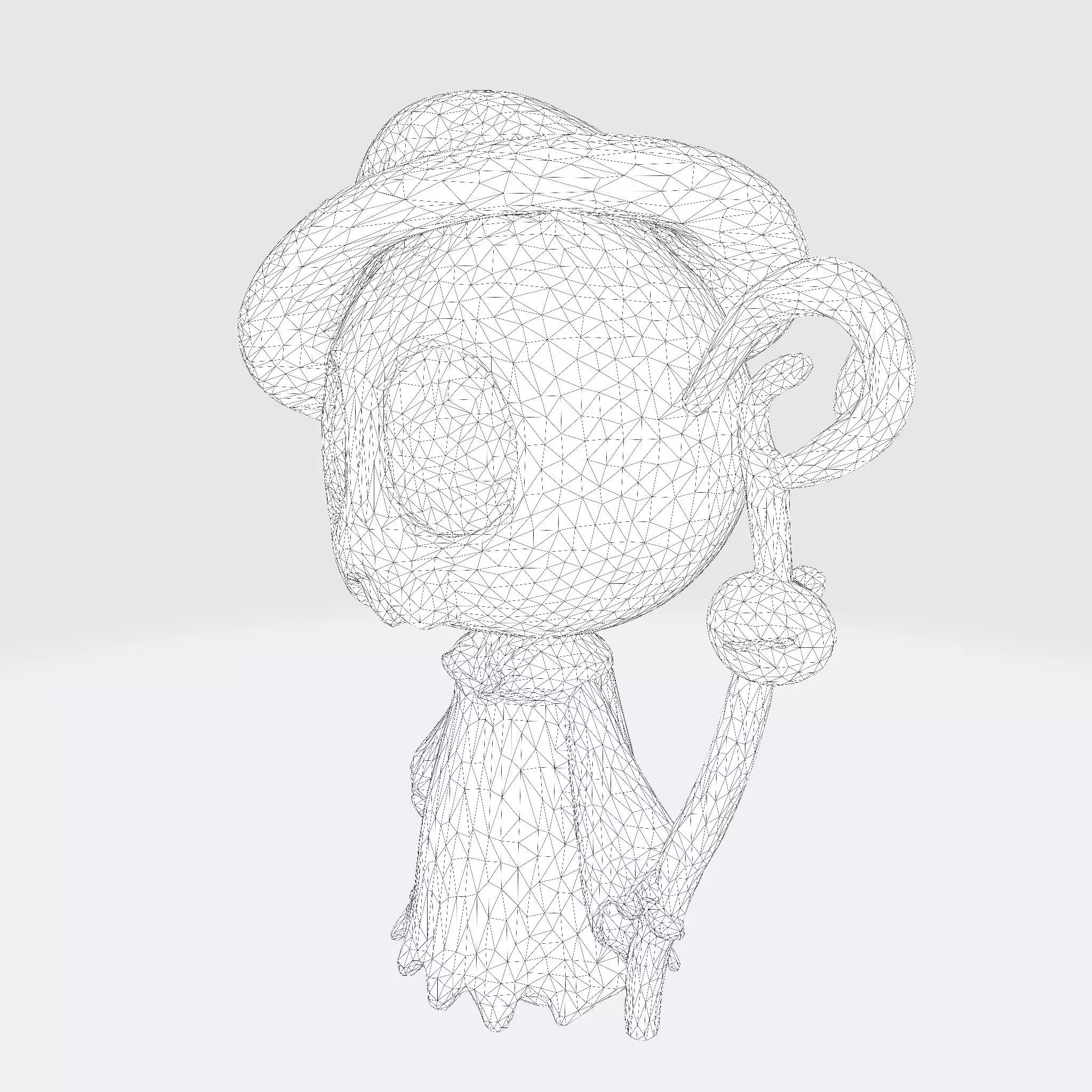 Pumpkin Reaper LowPoly Halloween 3D Print Model 3D print model_8