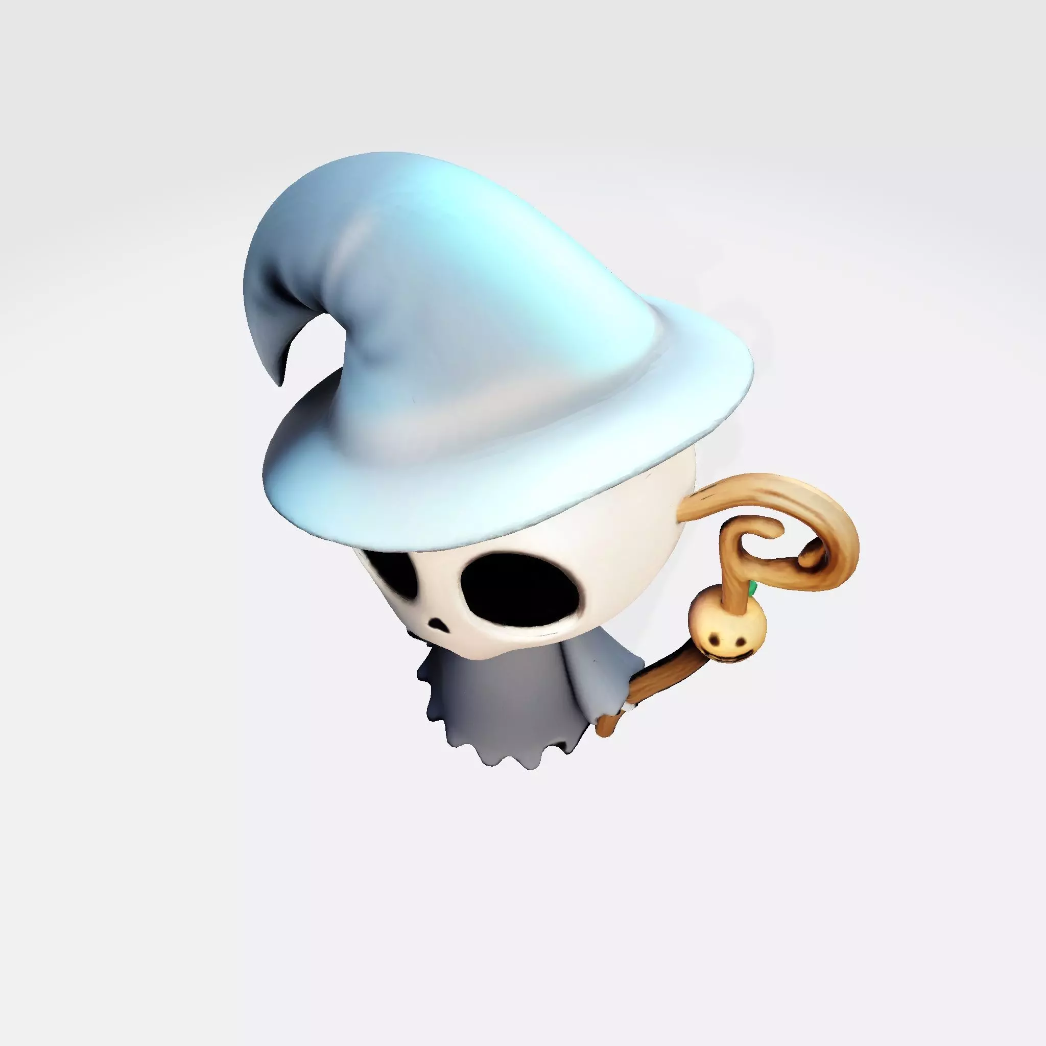 Pumpkin Reaper LowPoly Halloween 3D Print Model 3D print model_6