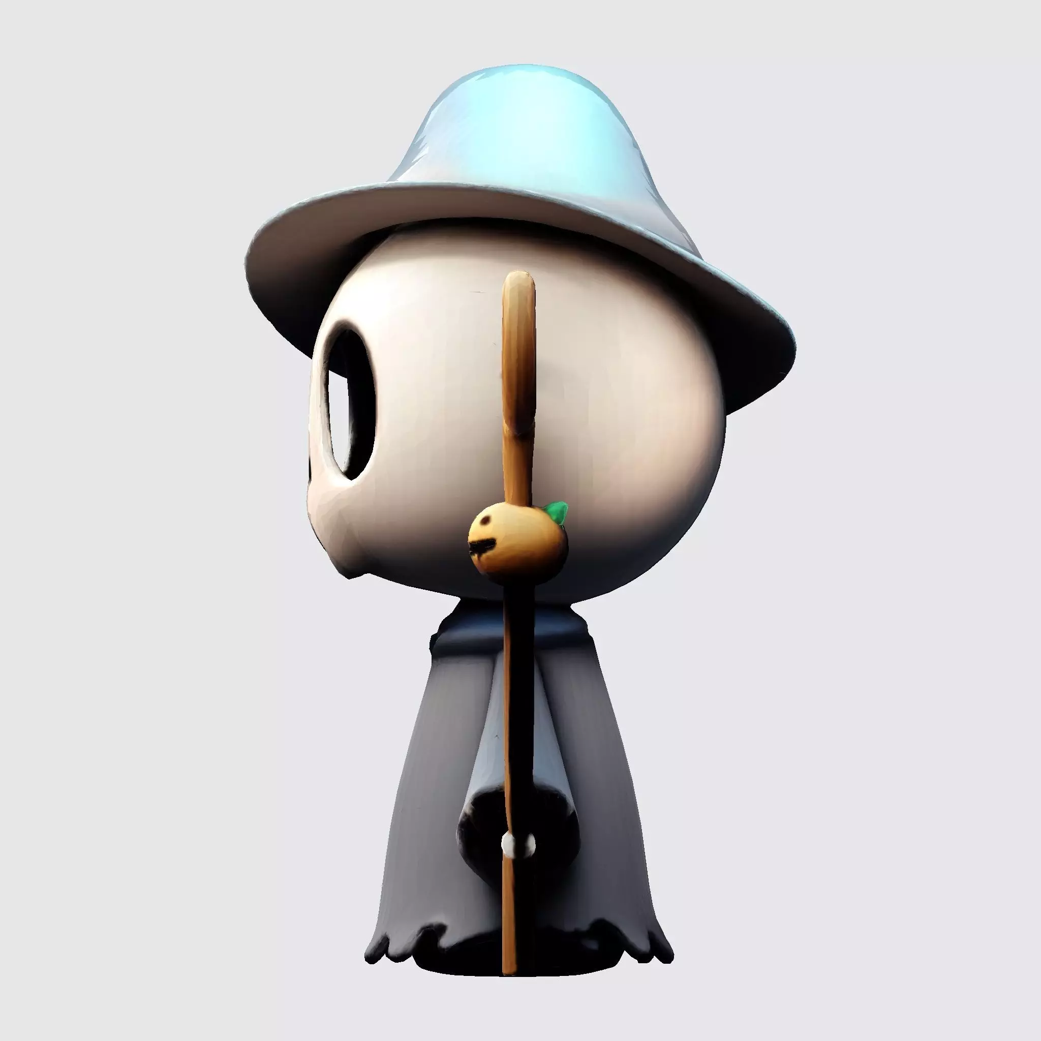 Pumpkin Reaper LowPoly Halloween 3D Print Model 3D print model_9