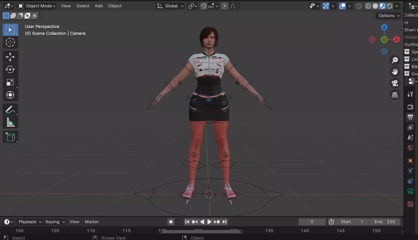 Olivia David Low-poly 3D model_9
