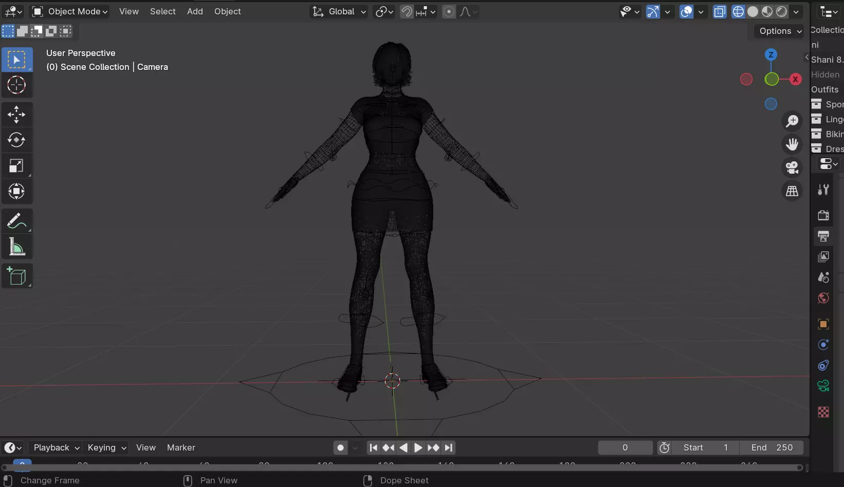 Olivia David Low-poly 3D model_12