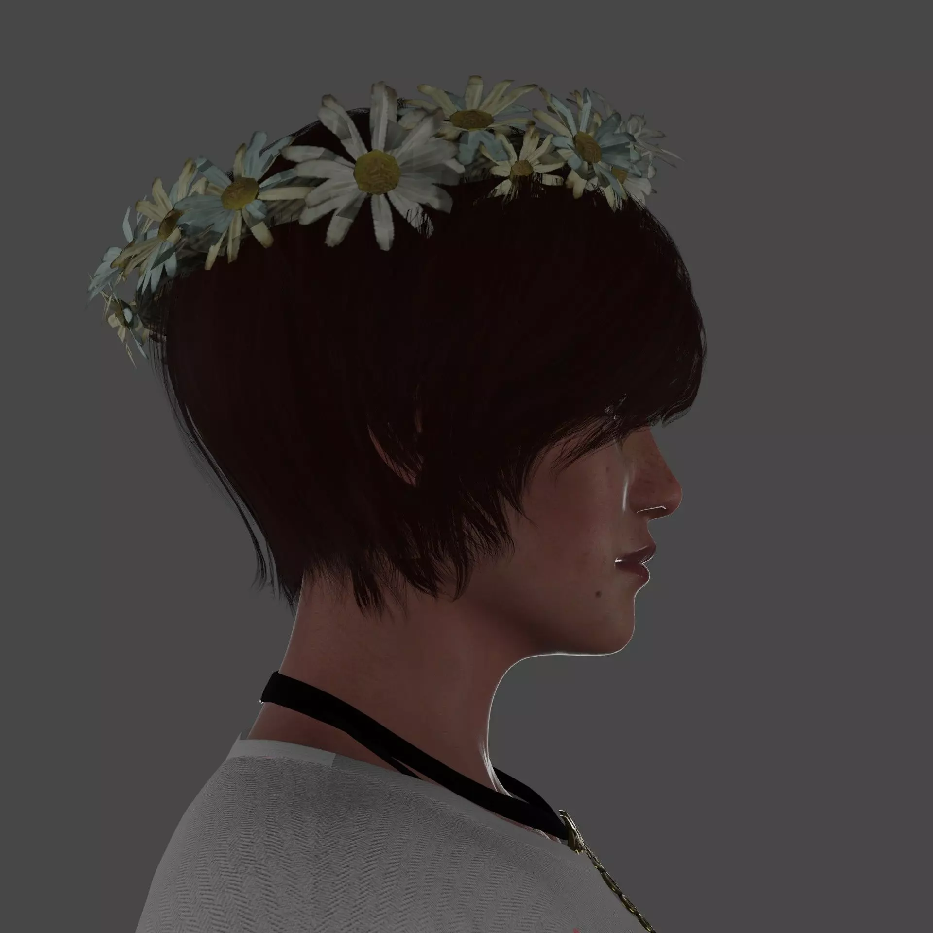 Olivia David Low-poly 3D model_6