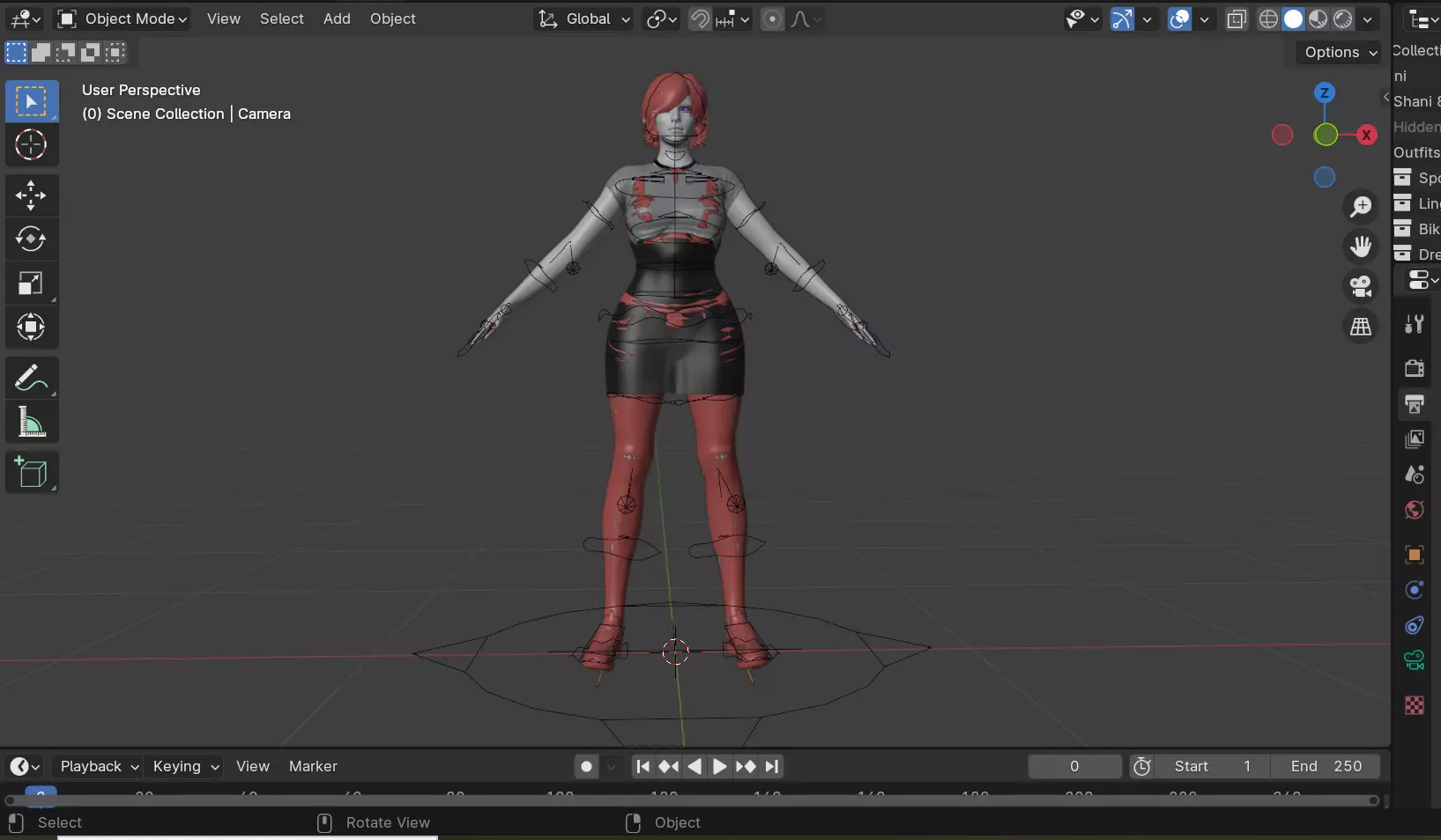 Olivia David Low-poly 3D model_11
