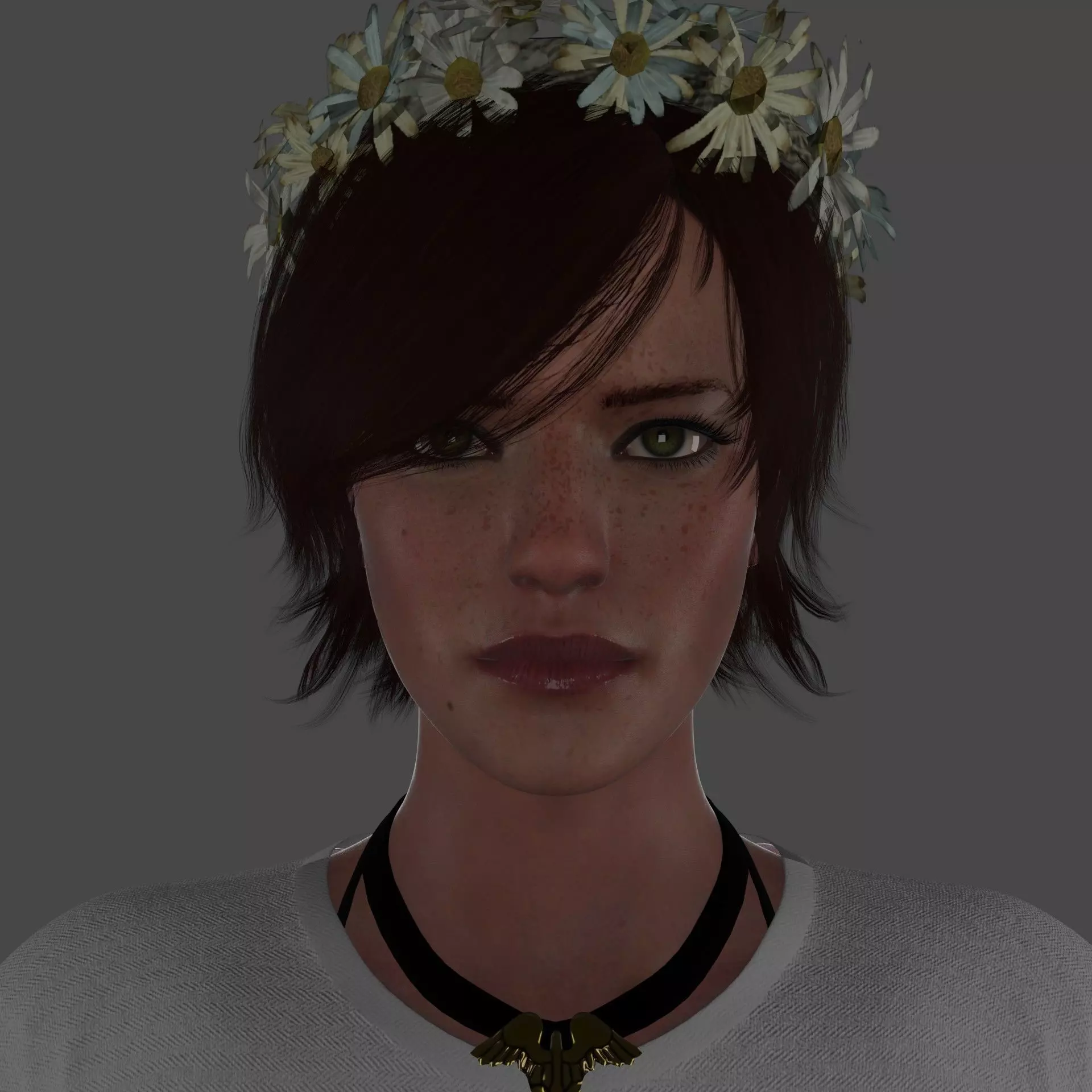 Olivia David Low-poly 3D model_5