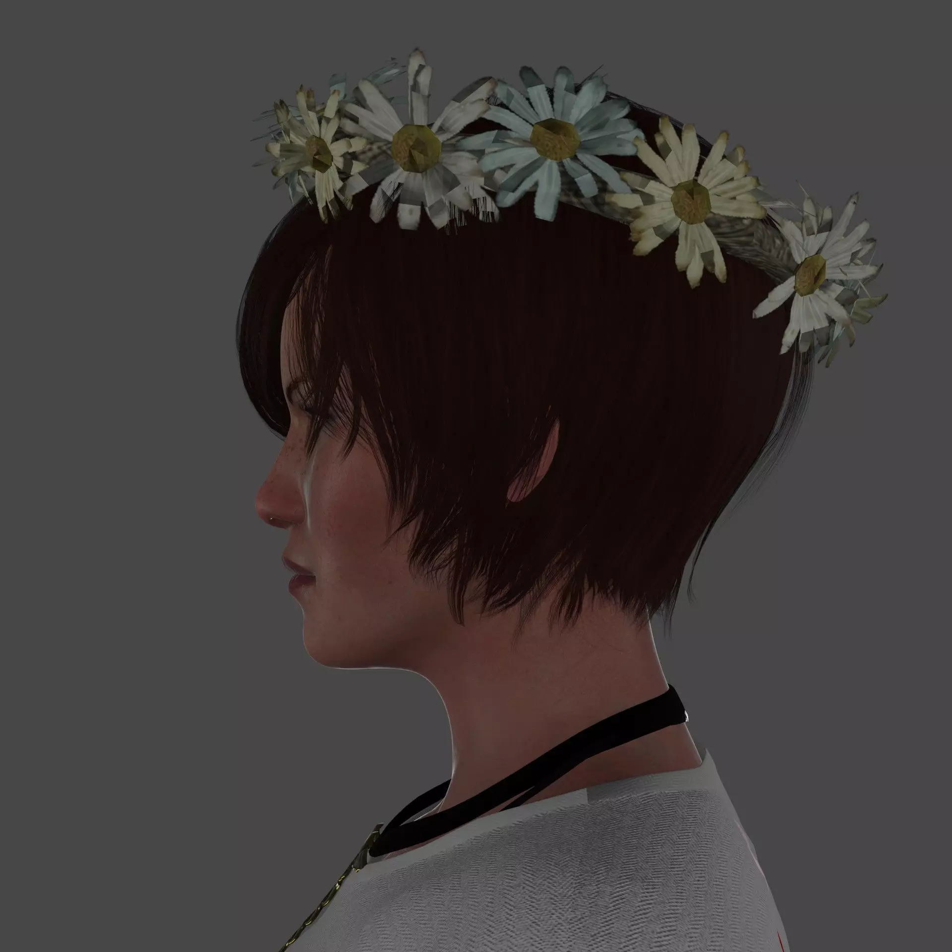 Olivia David Low-poly 3D model_8