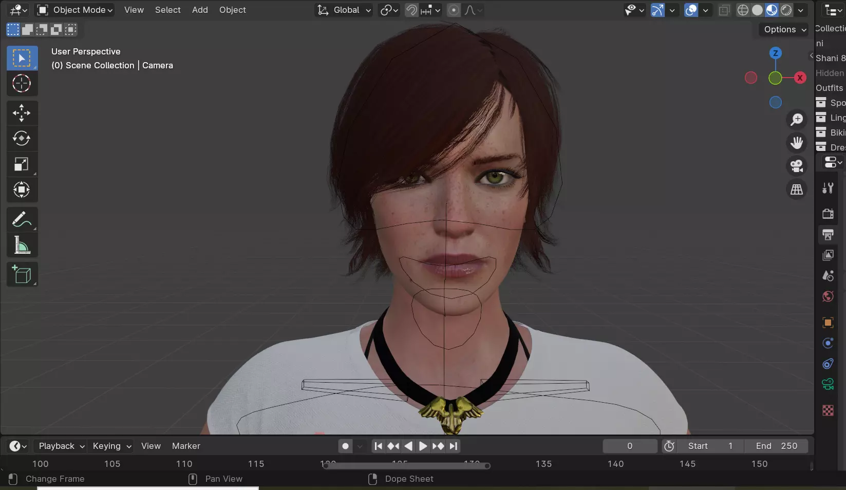 Olivia David Low-poly 3D model_10