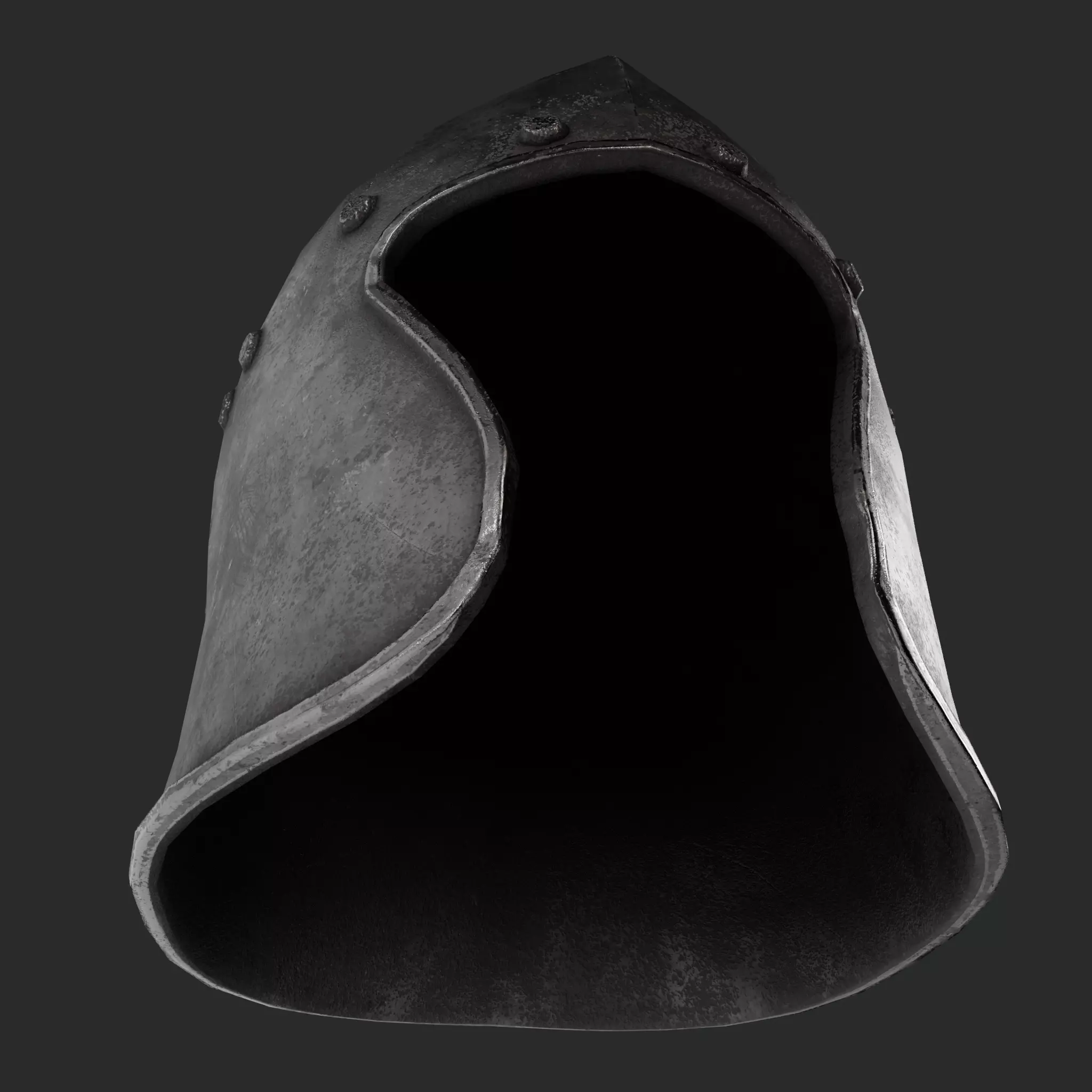 Medieval Helm Fantasy Low Poly PBR Low-poly 3D model_4