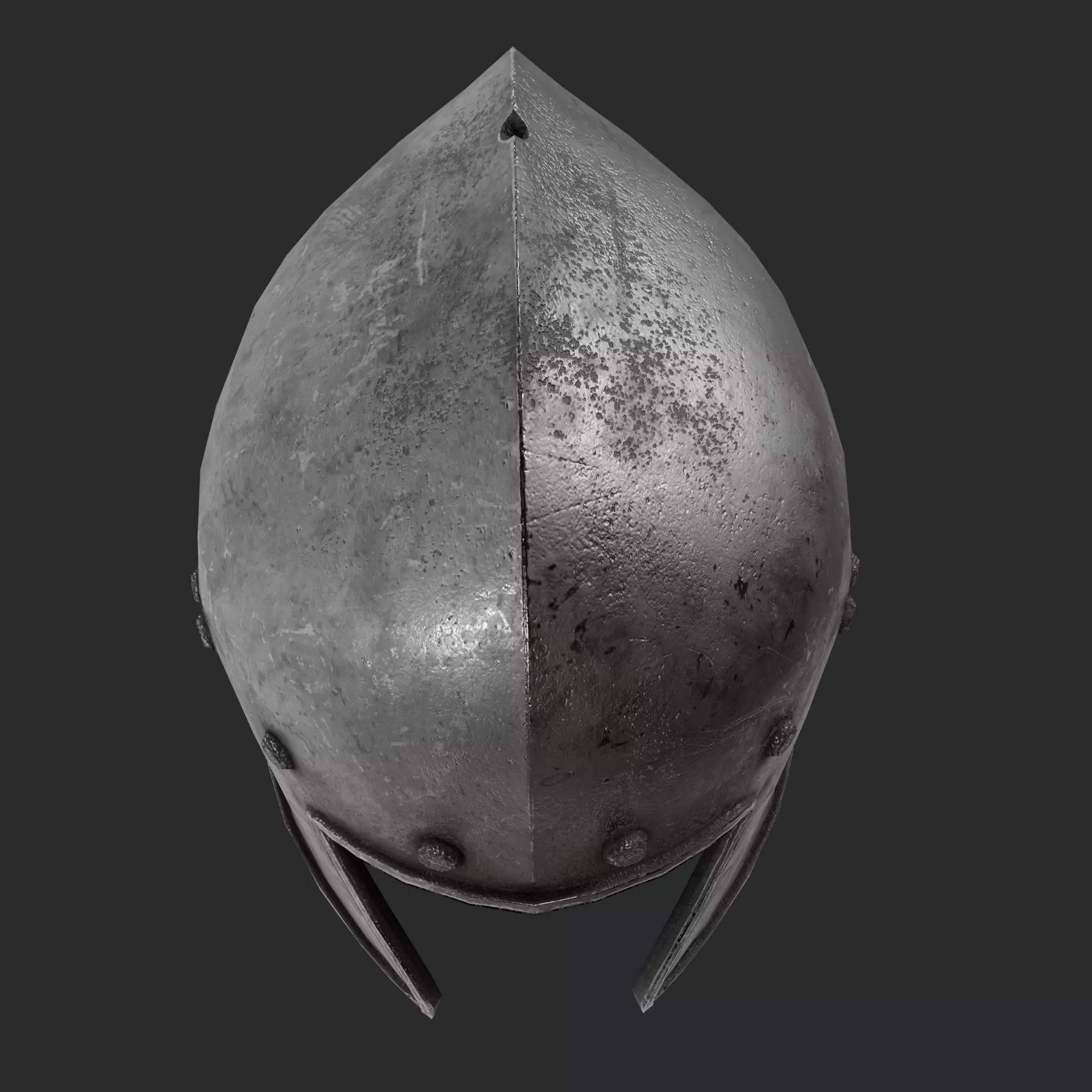 Medieval Helm Fantasy Low Poly PBR Low-poly 3D model_13