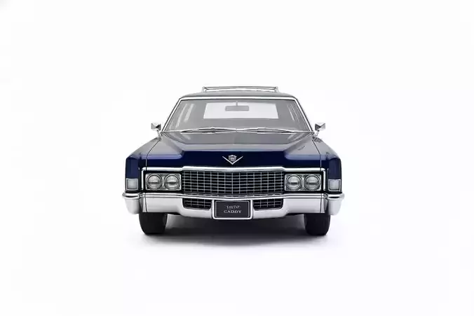 Cadillac Fleetwood Brougham Wagon 1970  Low-poly 3D model 3