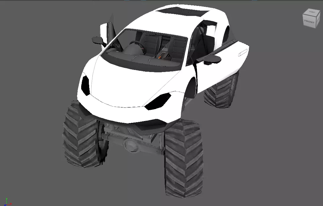 Car pack  Low-poly 3D model_24