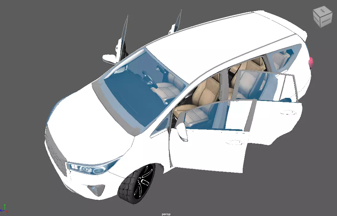 Car pack  Low-poly 3D model_45