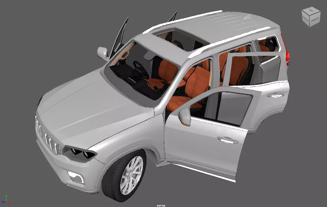 Car pack  Low-poly 3D model_23