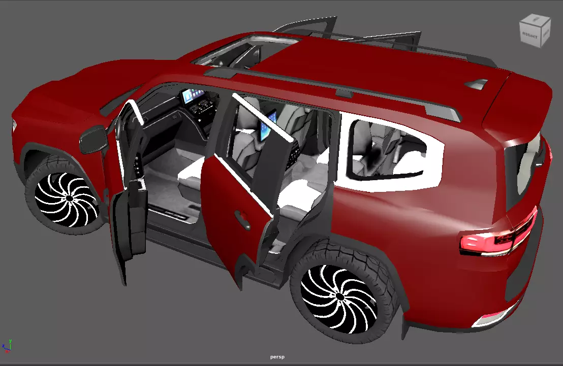 Car pack  Low-poly 3D model_35