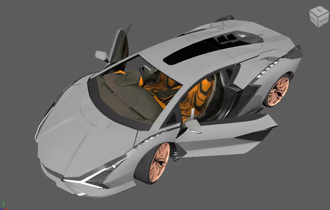 Car pack  Low-poly 3D model_40