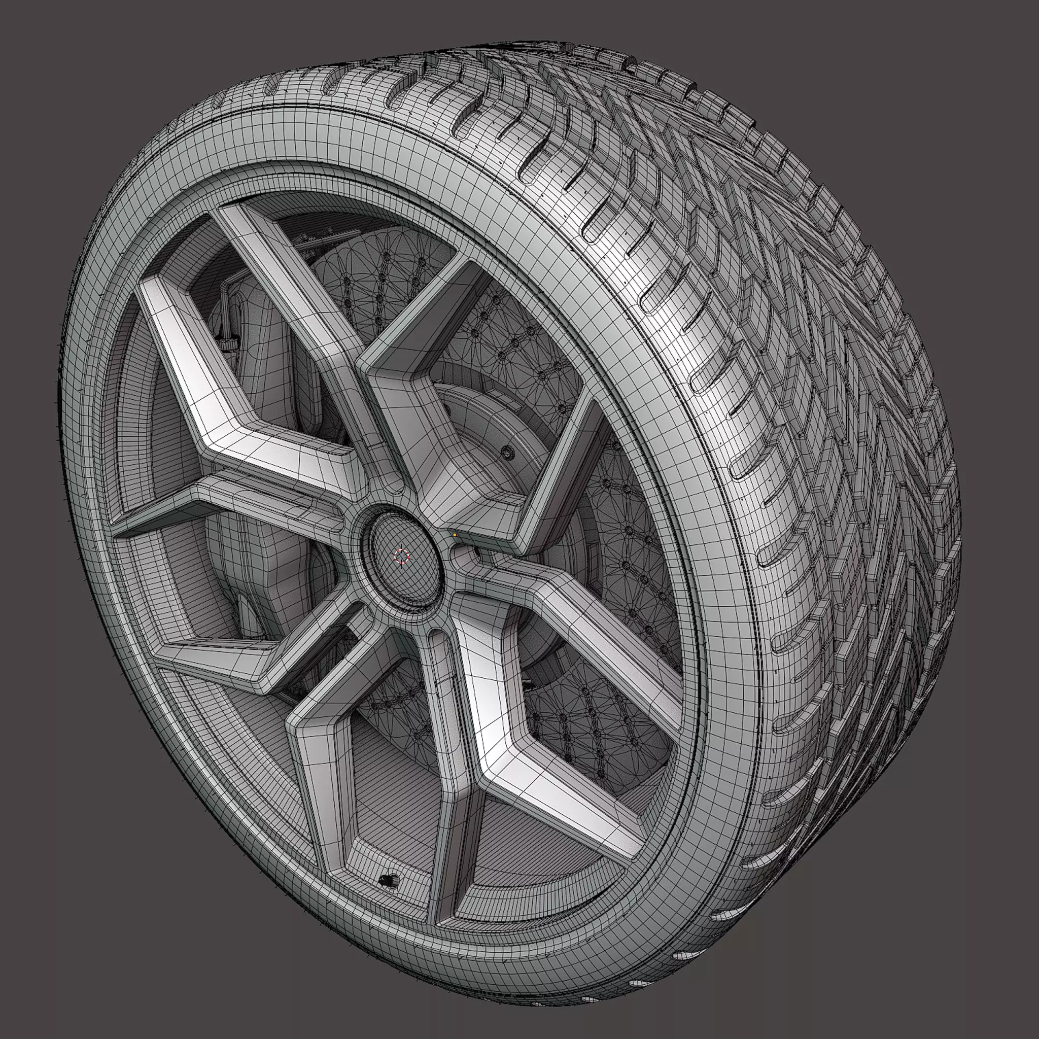 rubber tire 3D model_13