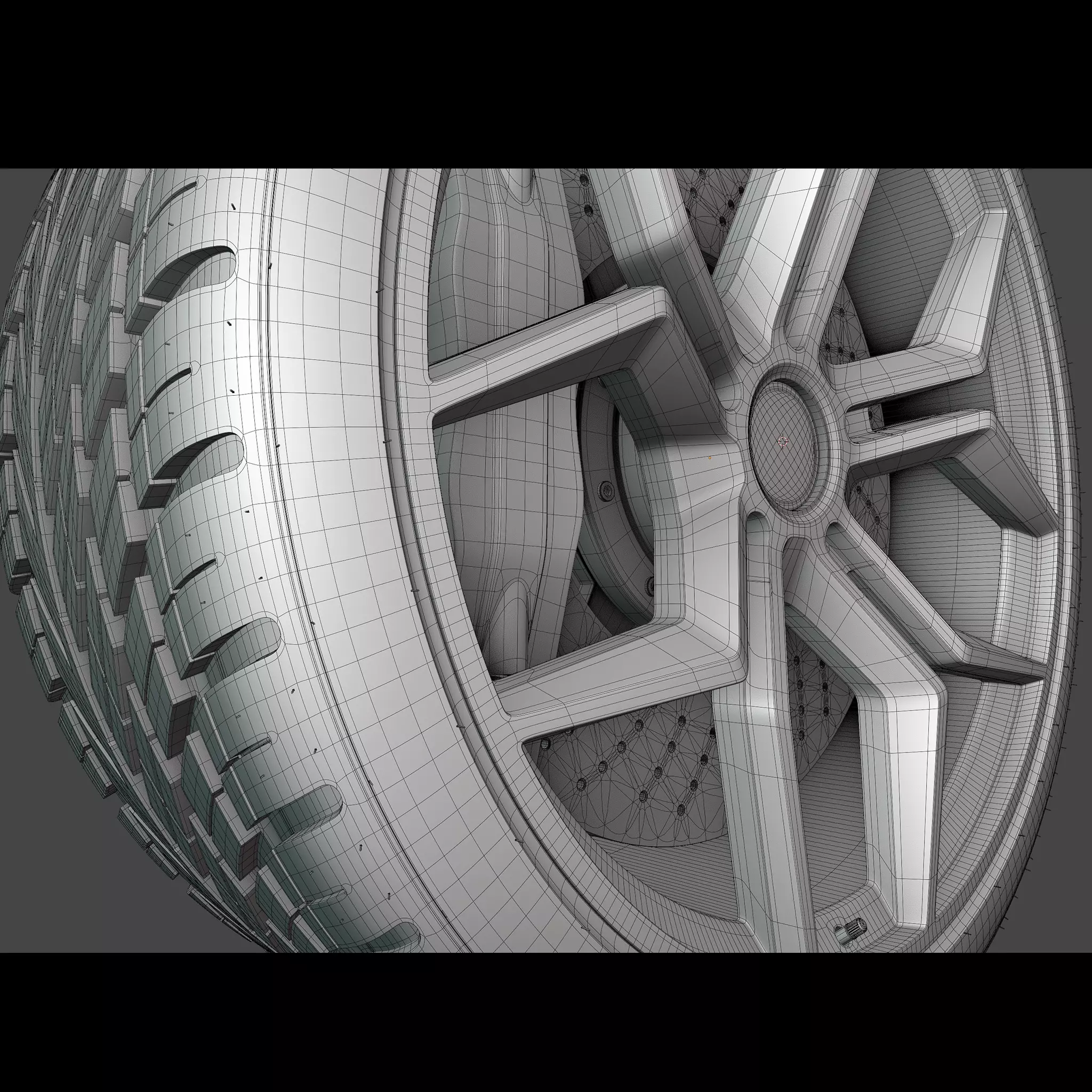 rubber tire 3D model_12