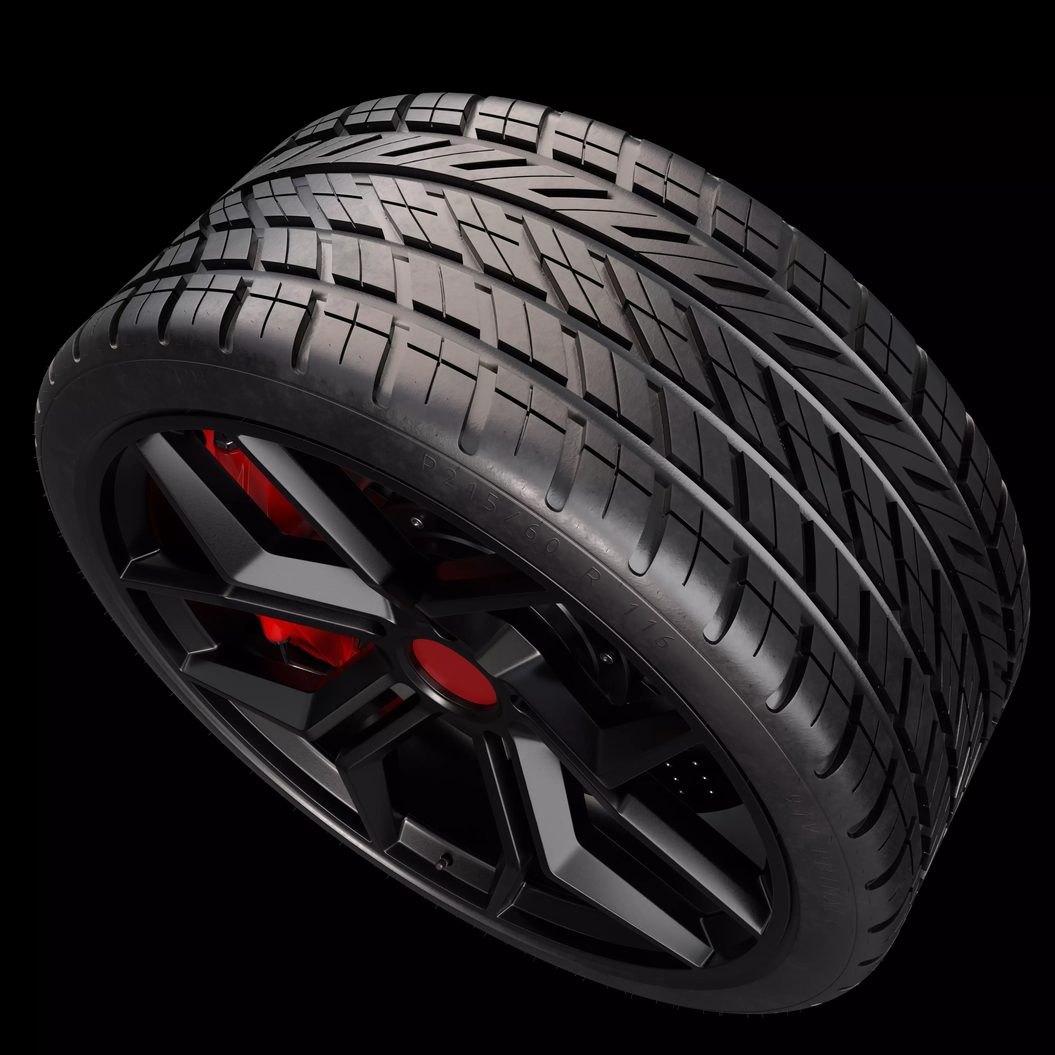 rubber tire 3D model_7