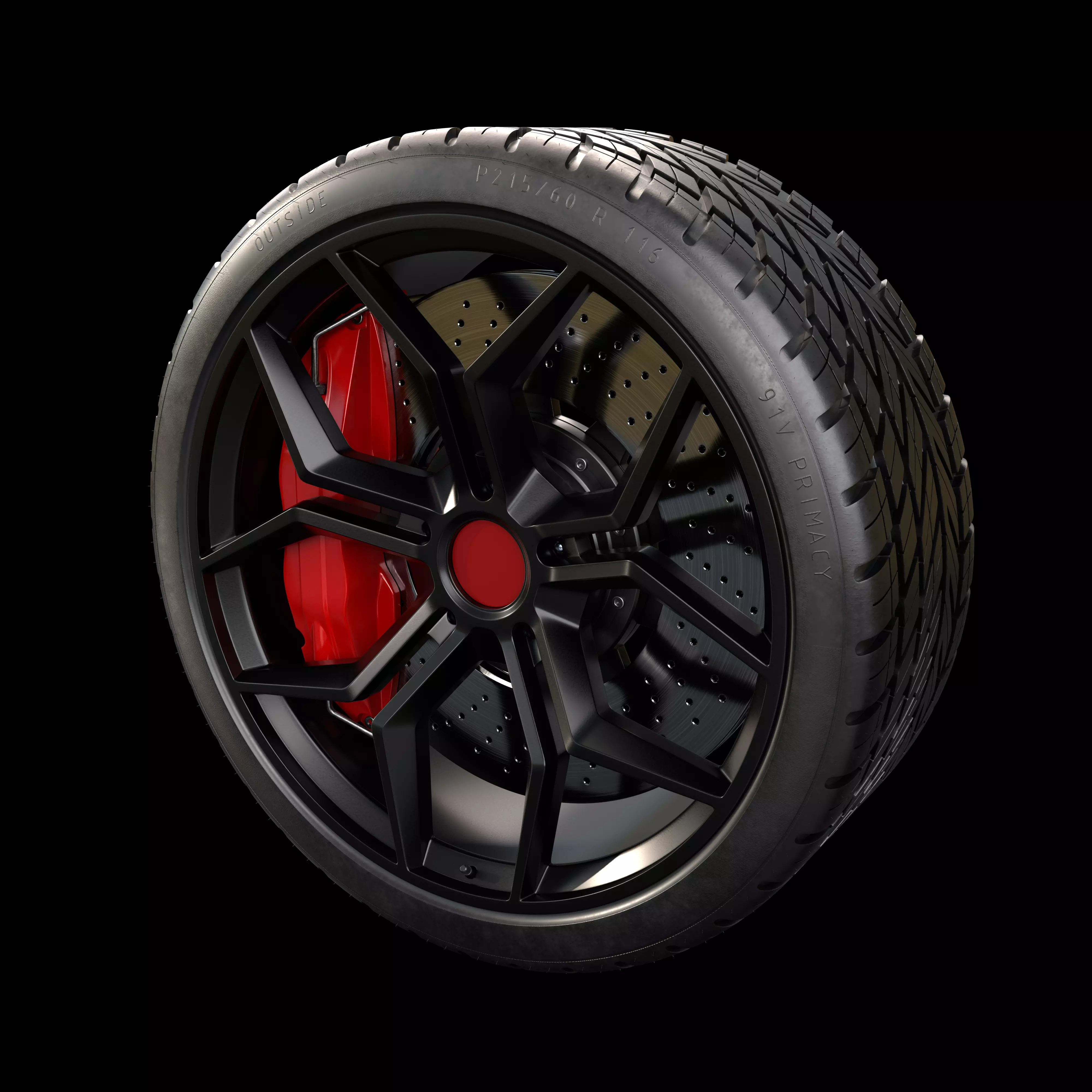 rubber tire 3D model_1
