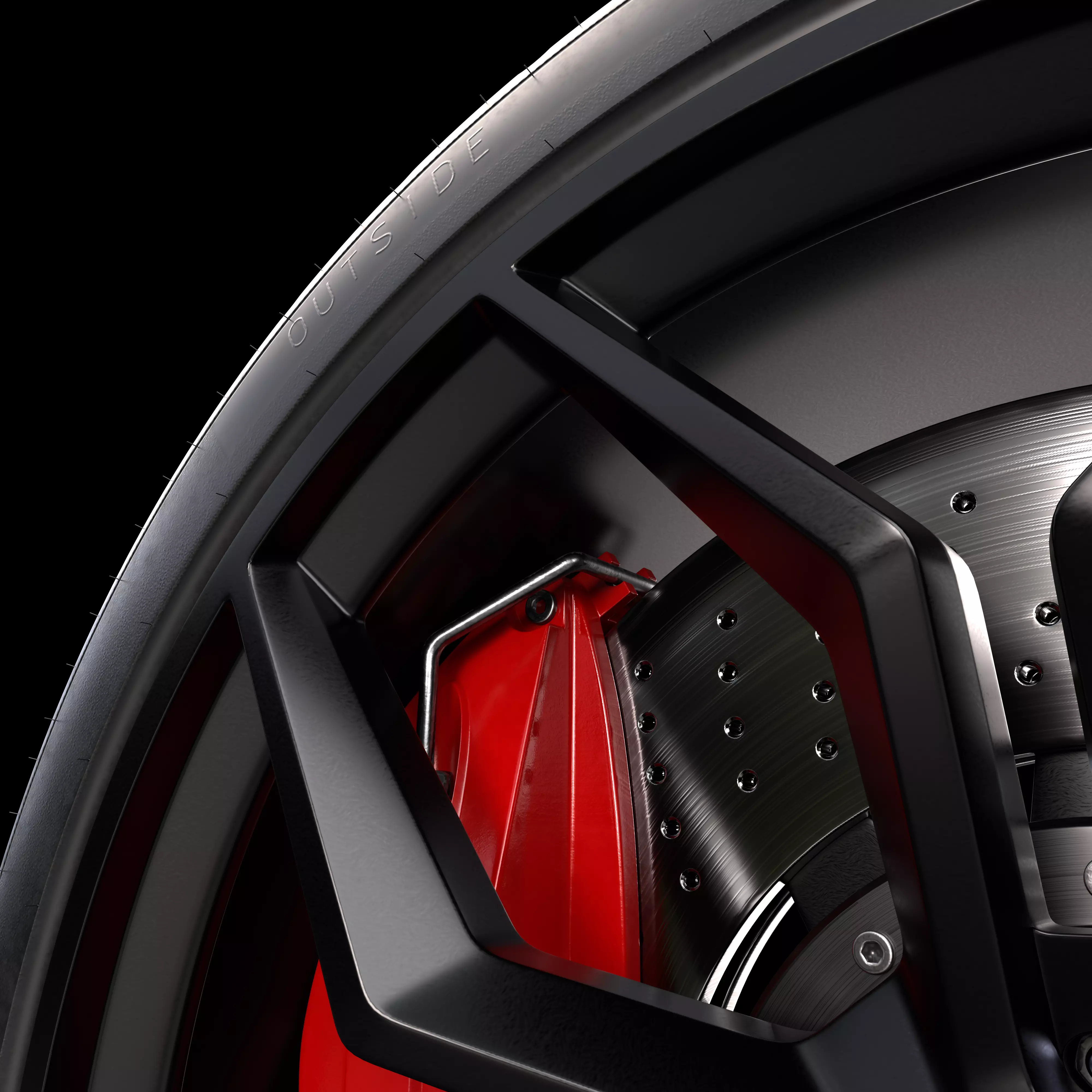 rubber tire 3D model_4