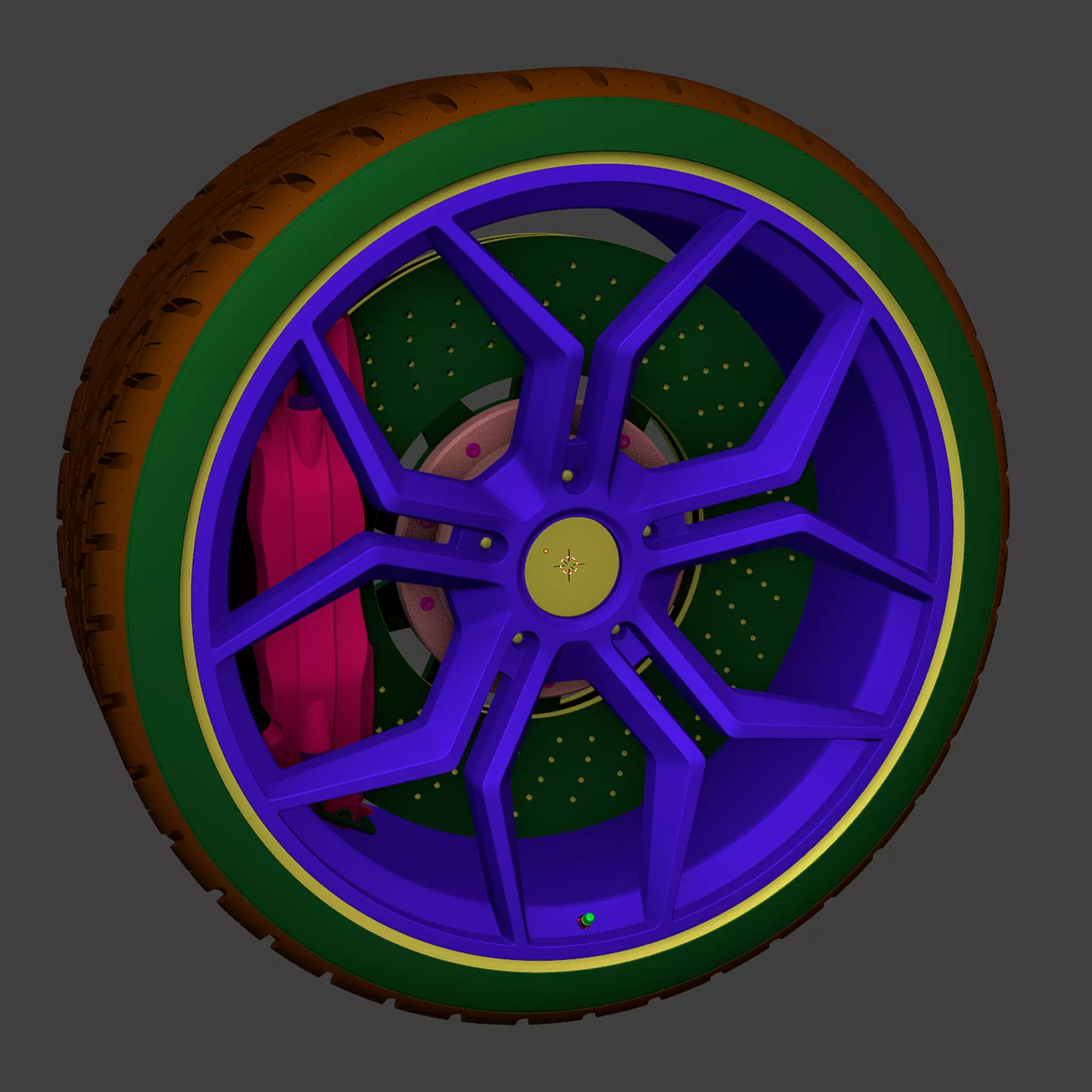 rubber tire 3D model_14