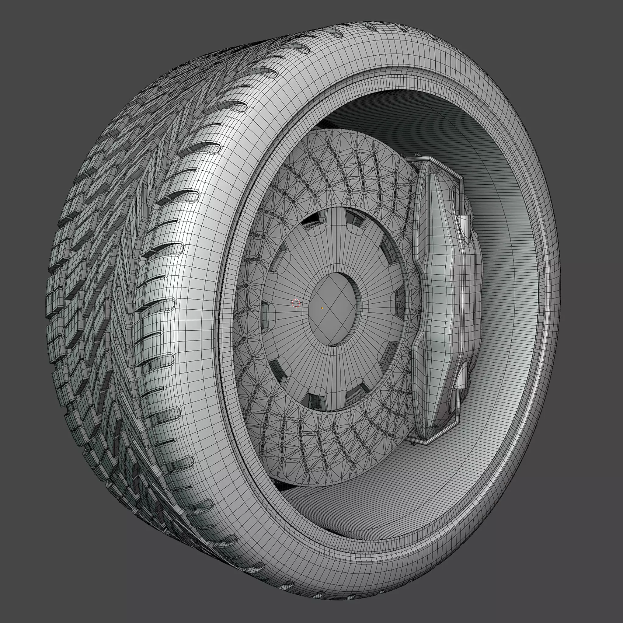 rubber tire 3D model_11