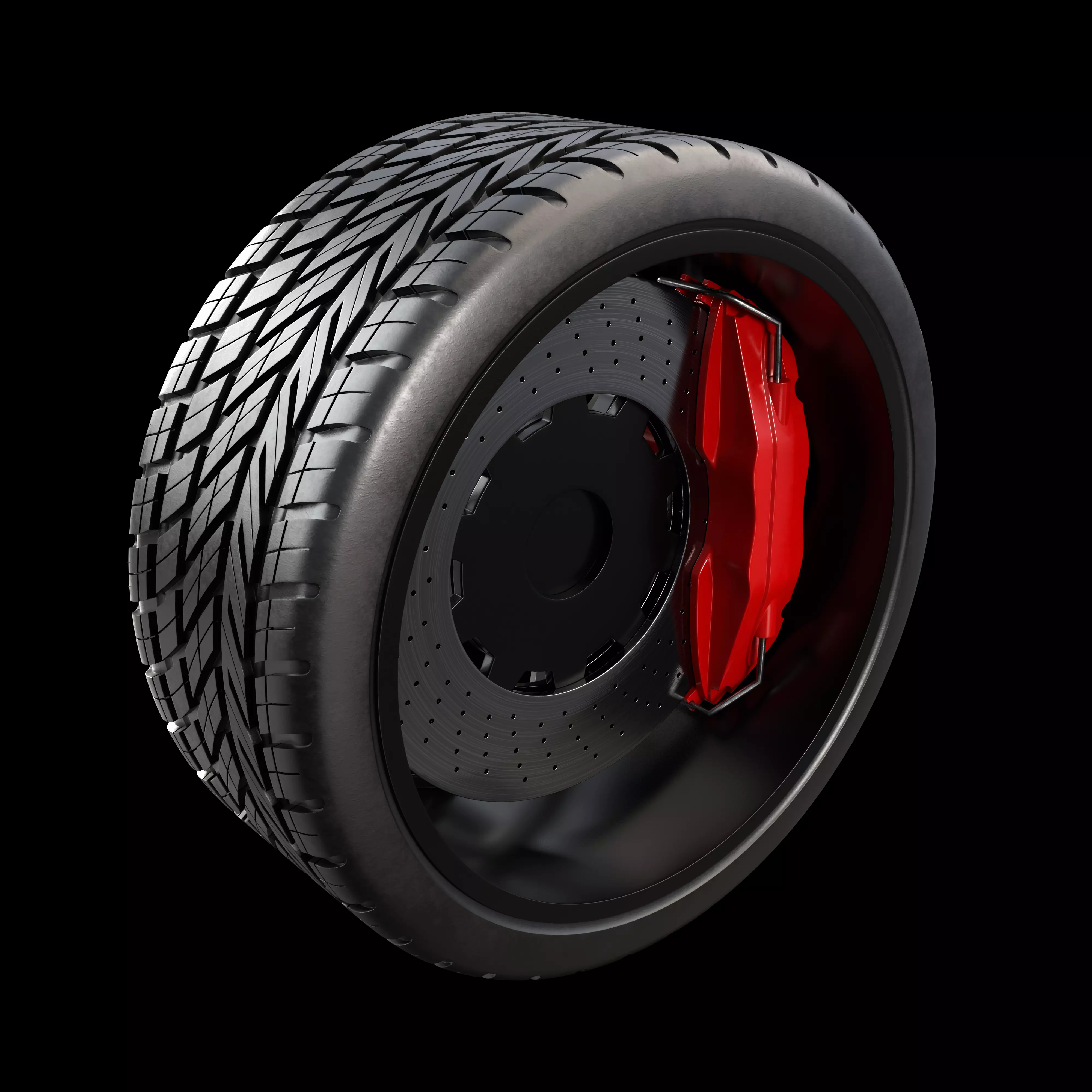 rubber tire 3D model_3