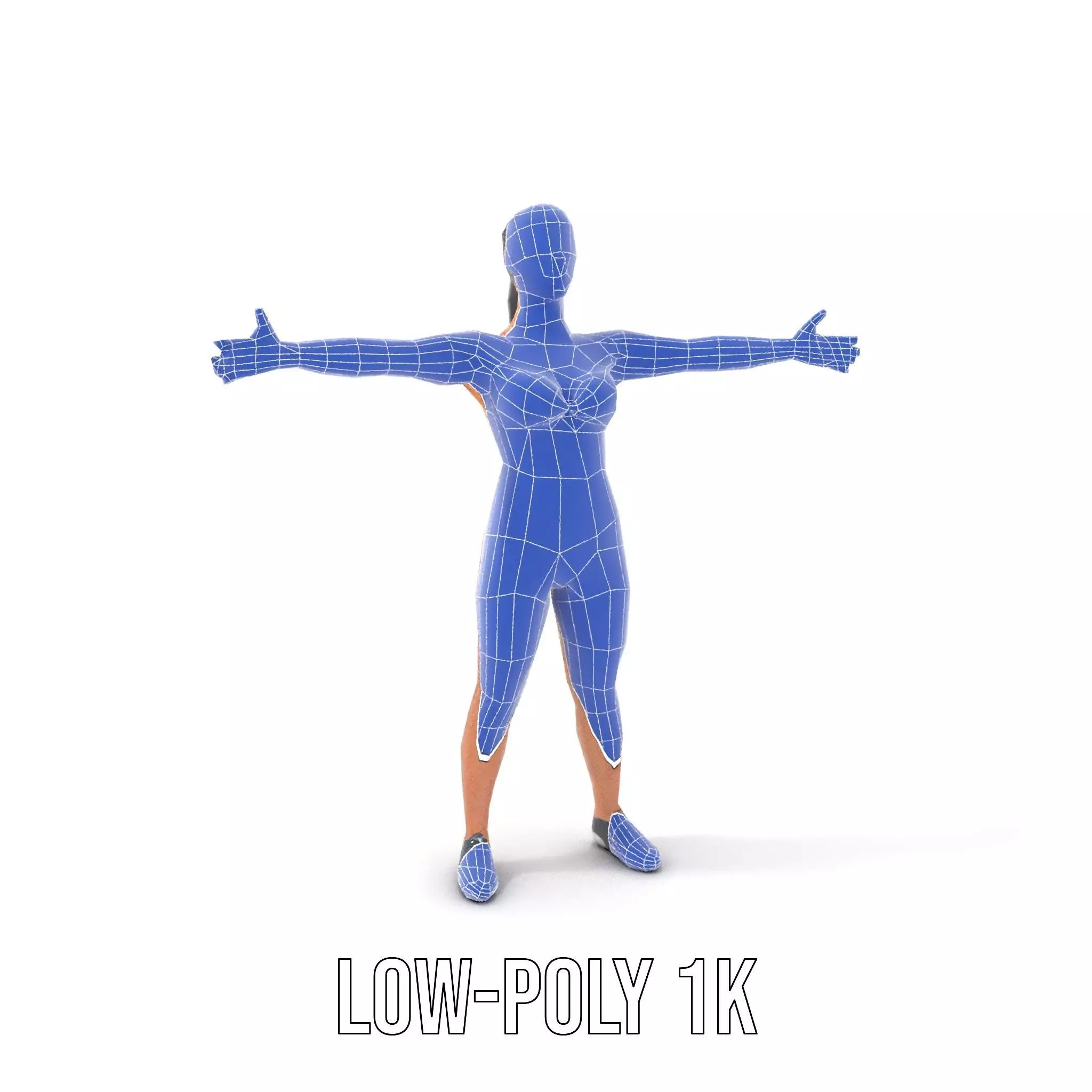 Dynamic Fitness Figure model pack Low-poly 3D model_19