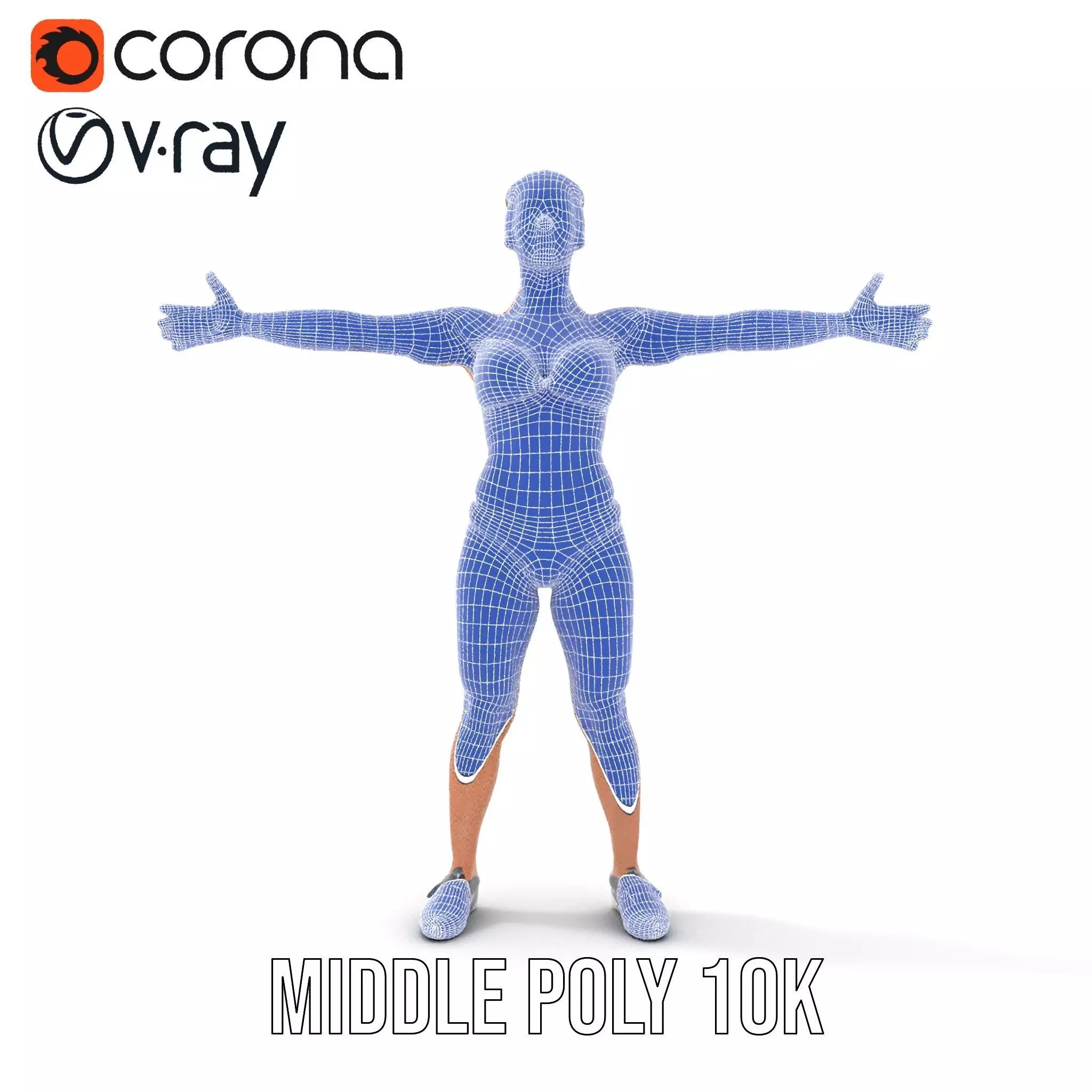 Dynamic Fitness Figure model pack Low-poly 3D model_23