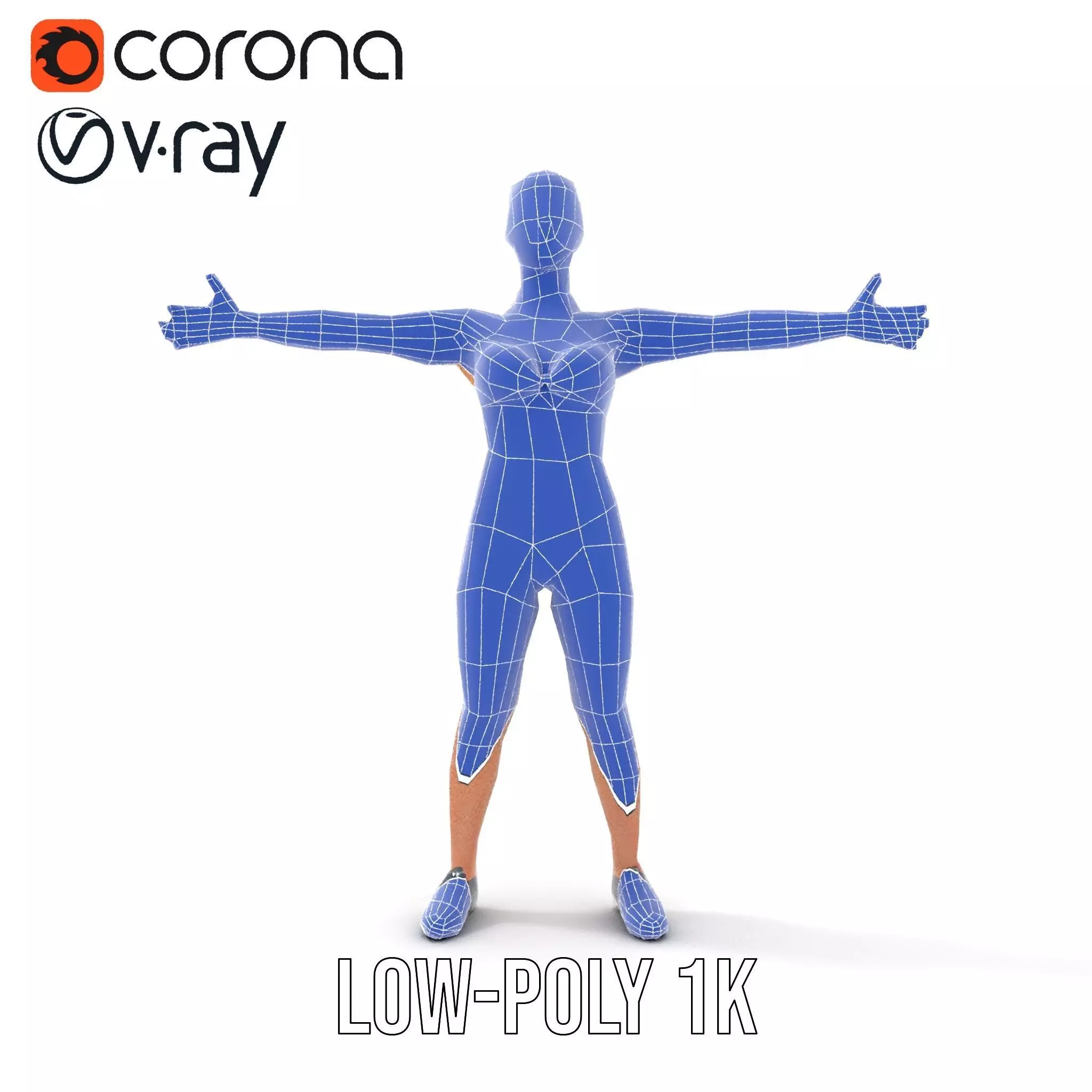 Dynamic Fitness Figure model pack Low-poly 3D model_27