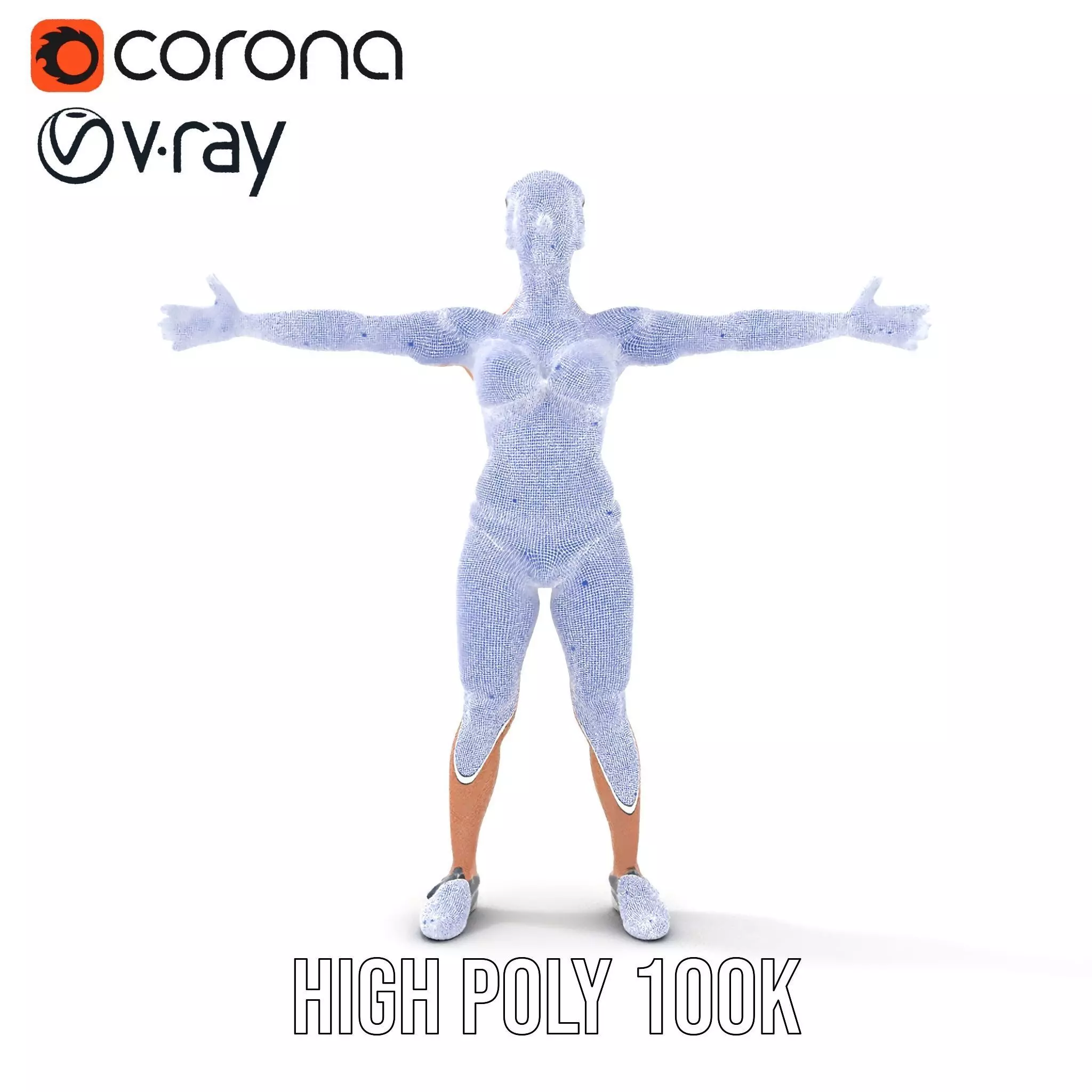 Dynamic Fitness Figure model pack Low-poly 3D model_34