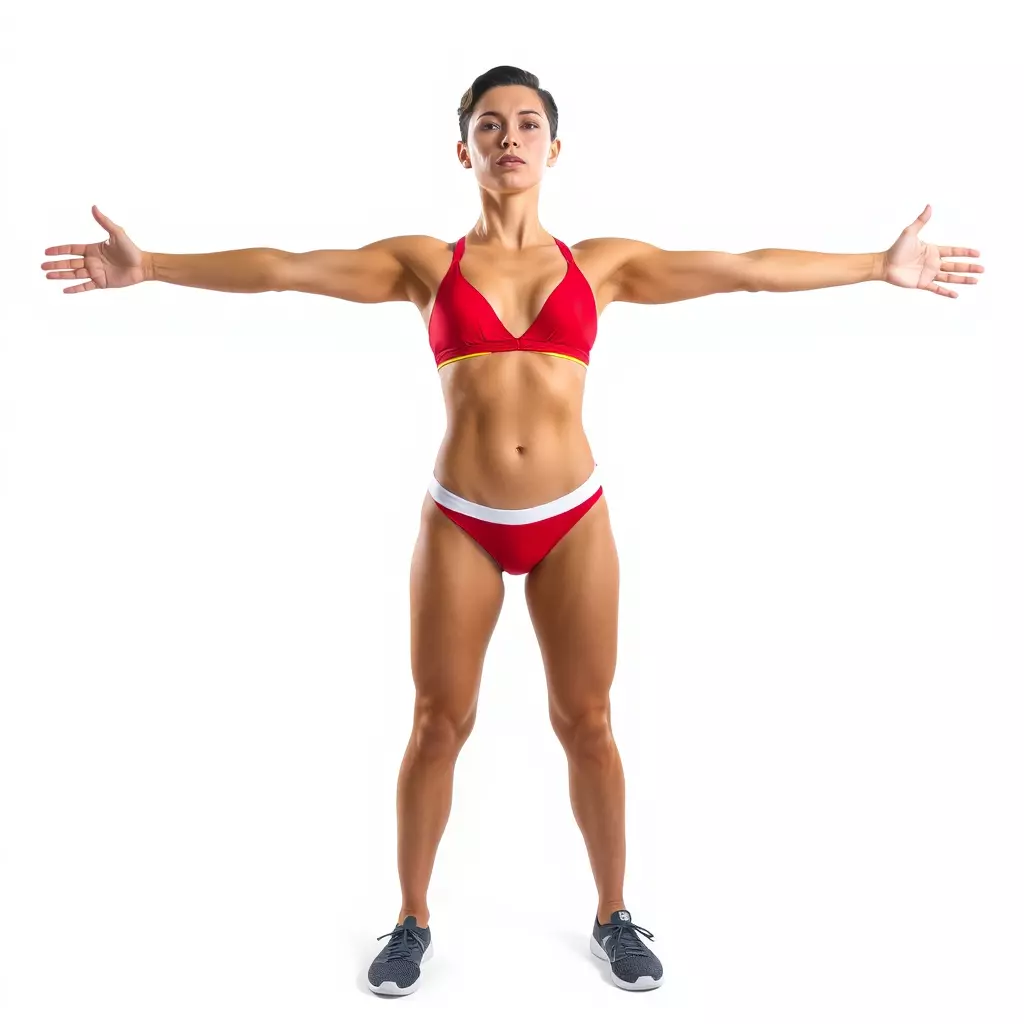 Dynamic Fitness Figure model pack Low-poly 3D model_2
