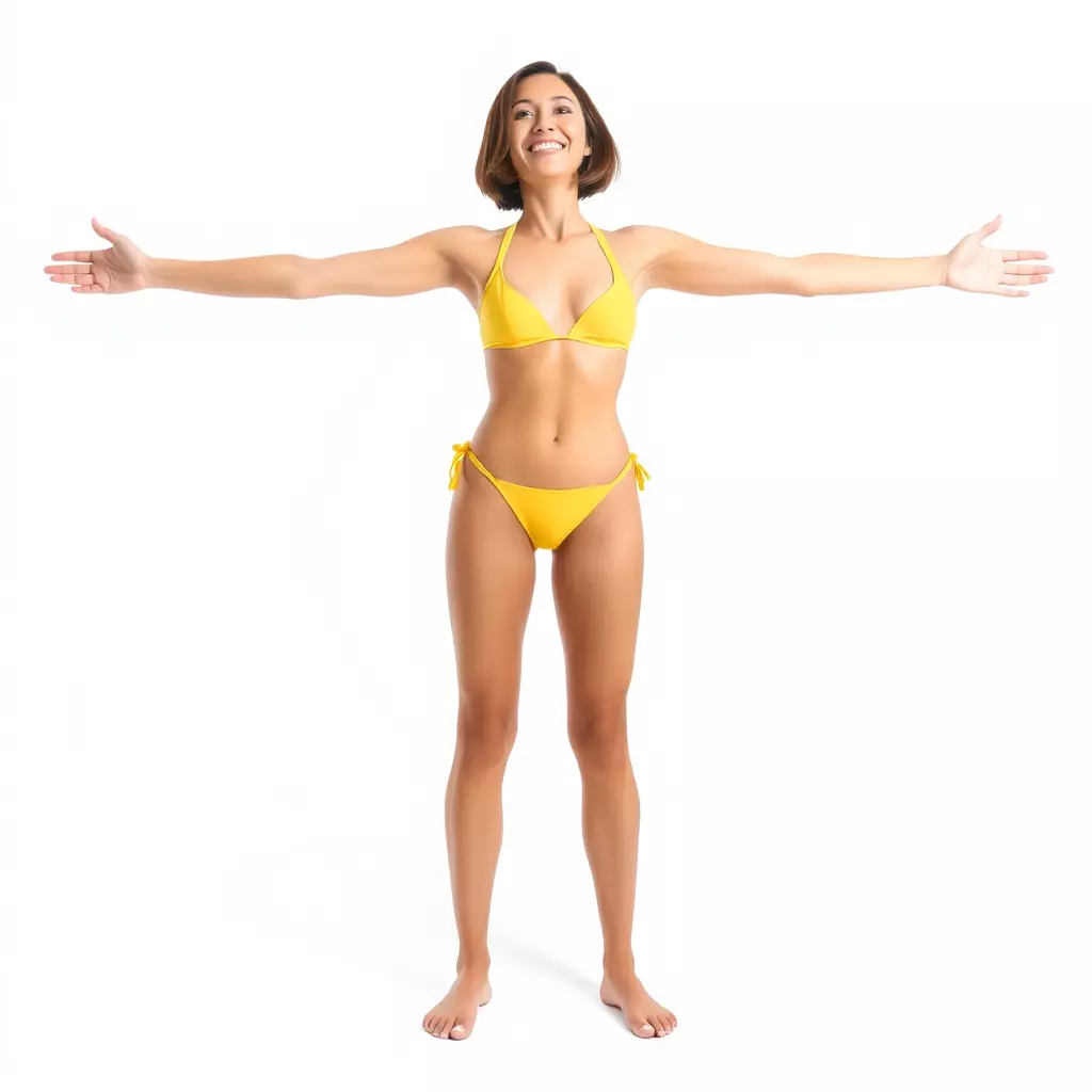Yellow Bikini Character model pack Low-poly 3D model_2