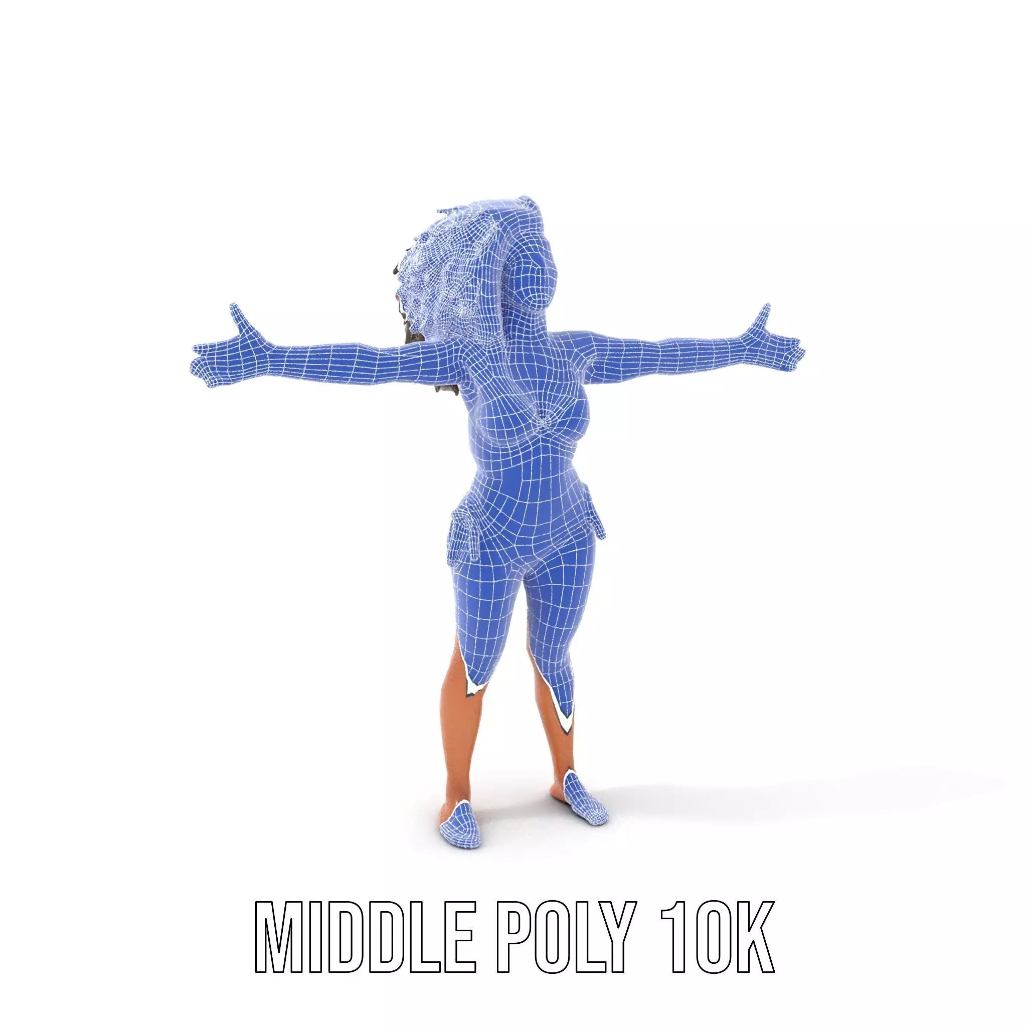 Vibrant Orange Bikini model pack Low-poly 3D model_24