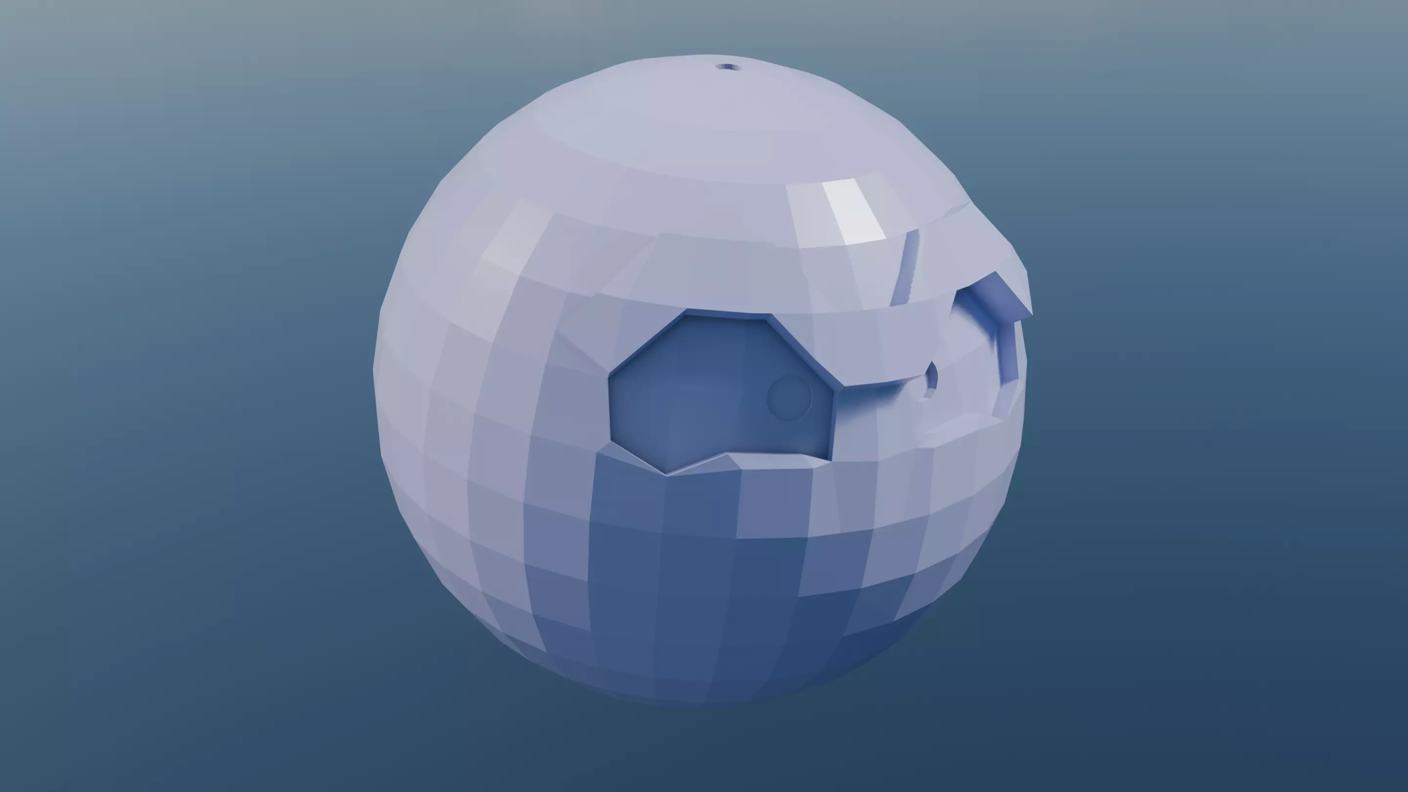 Pokemon Hisuian Voltorb and Shiny version  Low-poly 3D model_3