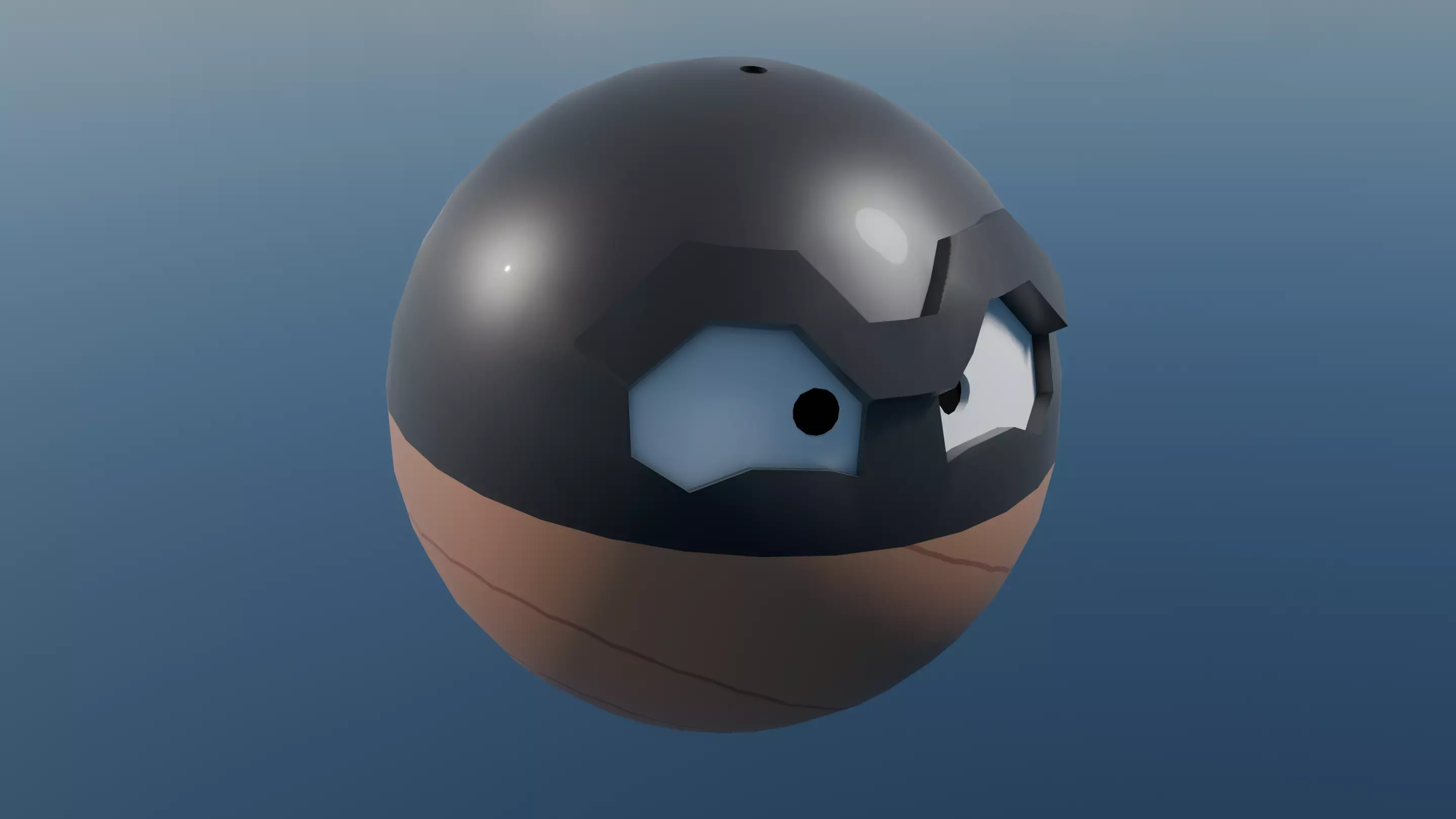 Pokemon Hisuian Voltorb and Shiny version  Low-poly 3D model_2