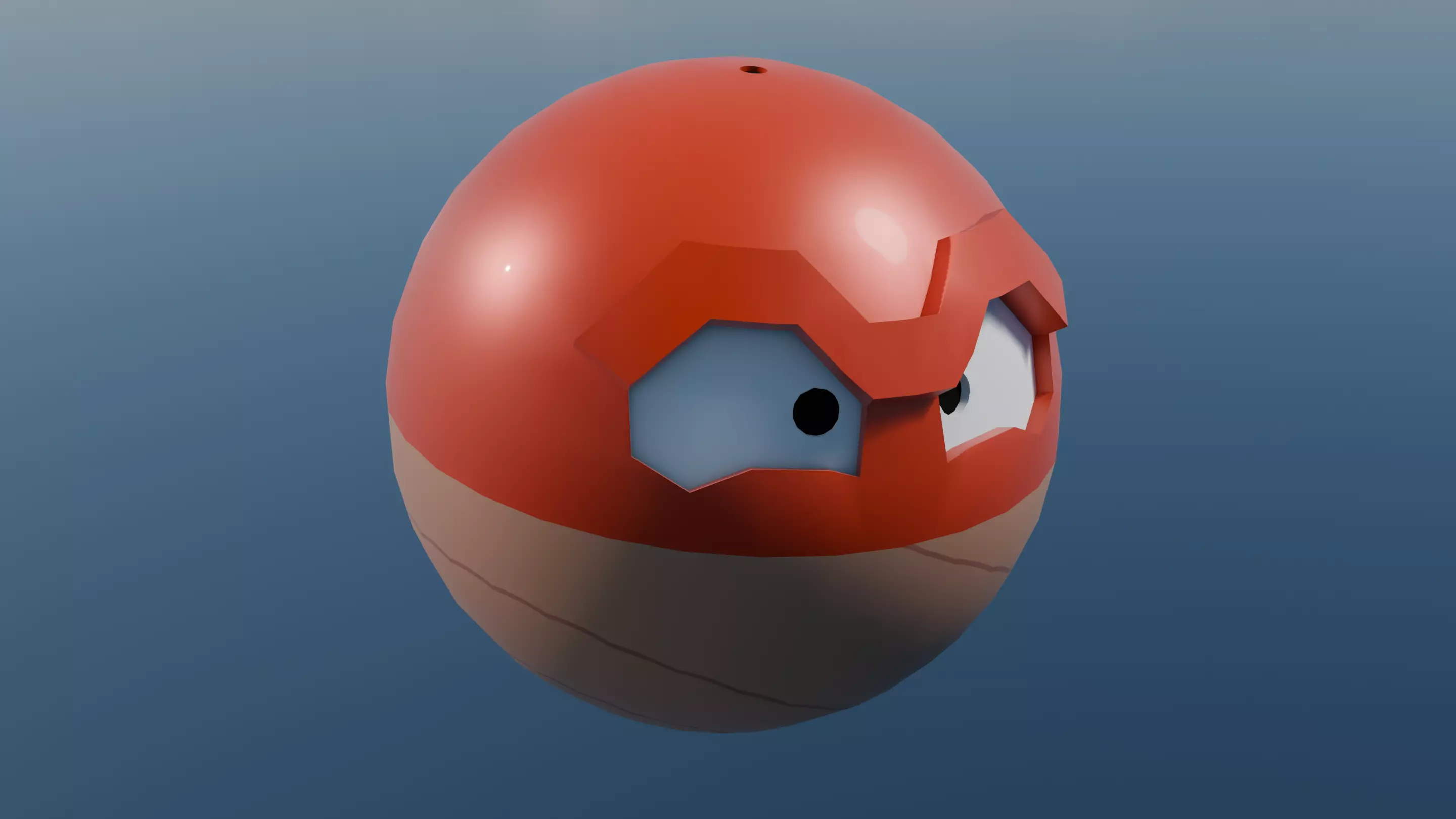 Pokemon Hisuian Voltorb and Shiny version  Low-poly 3D model_1