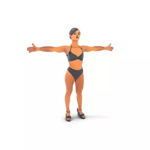 Black Athletic Model model pack Low-poly 3D model Black Athletic Model model pack Low-poly 3D model