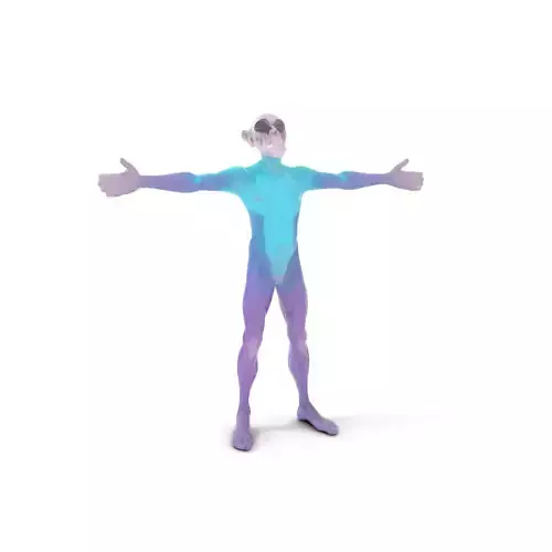 Vibrant Alien Humanoid model pack Low-poly 3D model