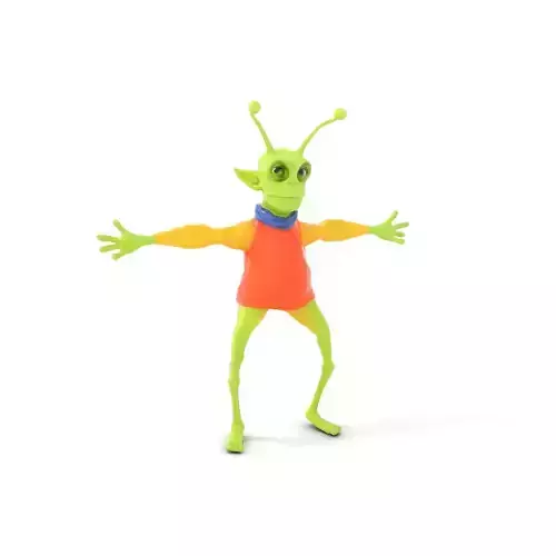 Playful Alien Character model pack Low-poly 3D model