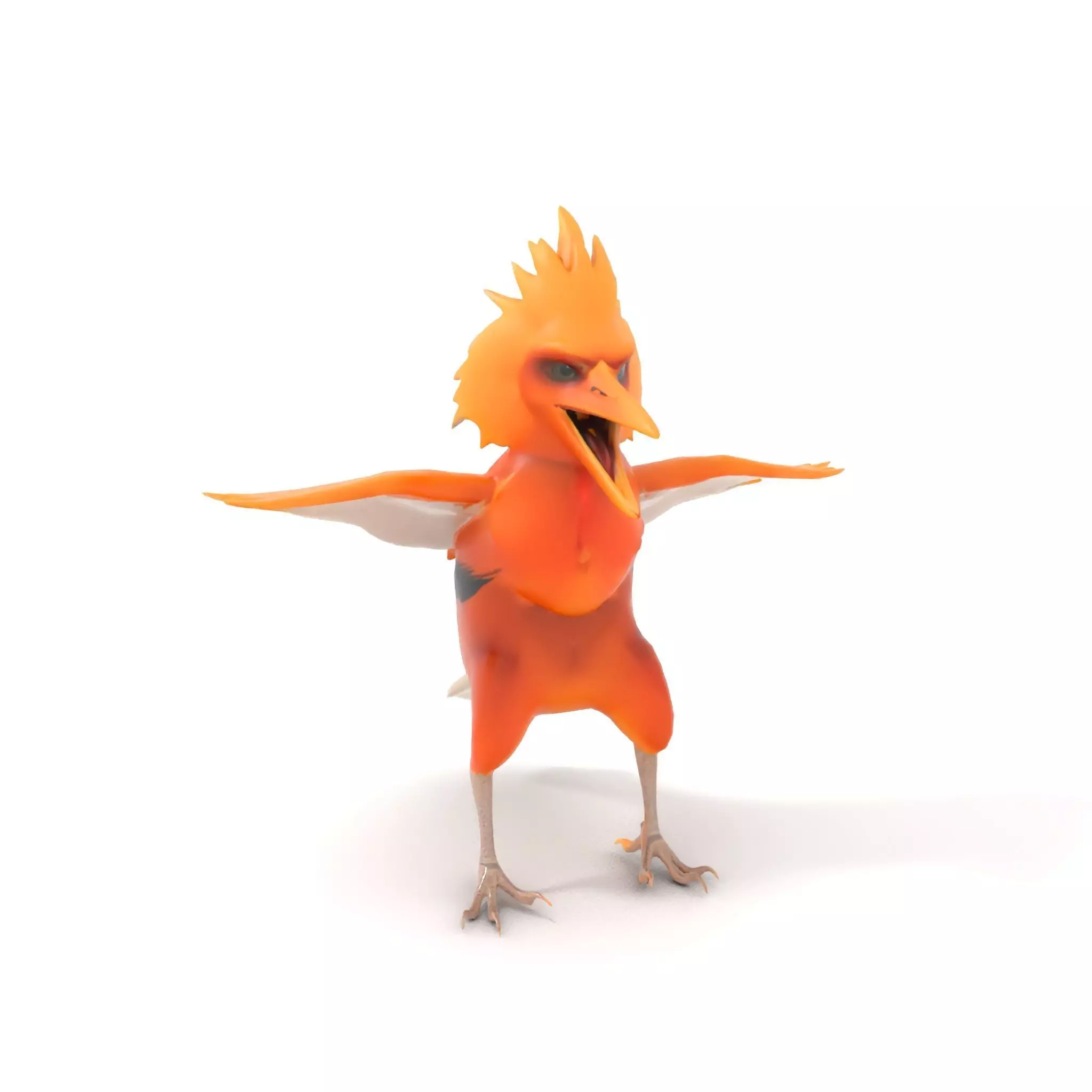 Vibrant Feathered Creature model pack Low-poly 3D model_6