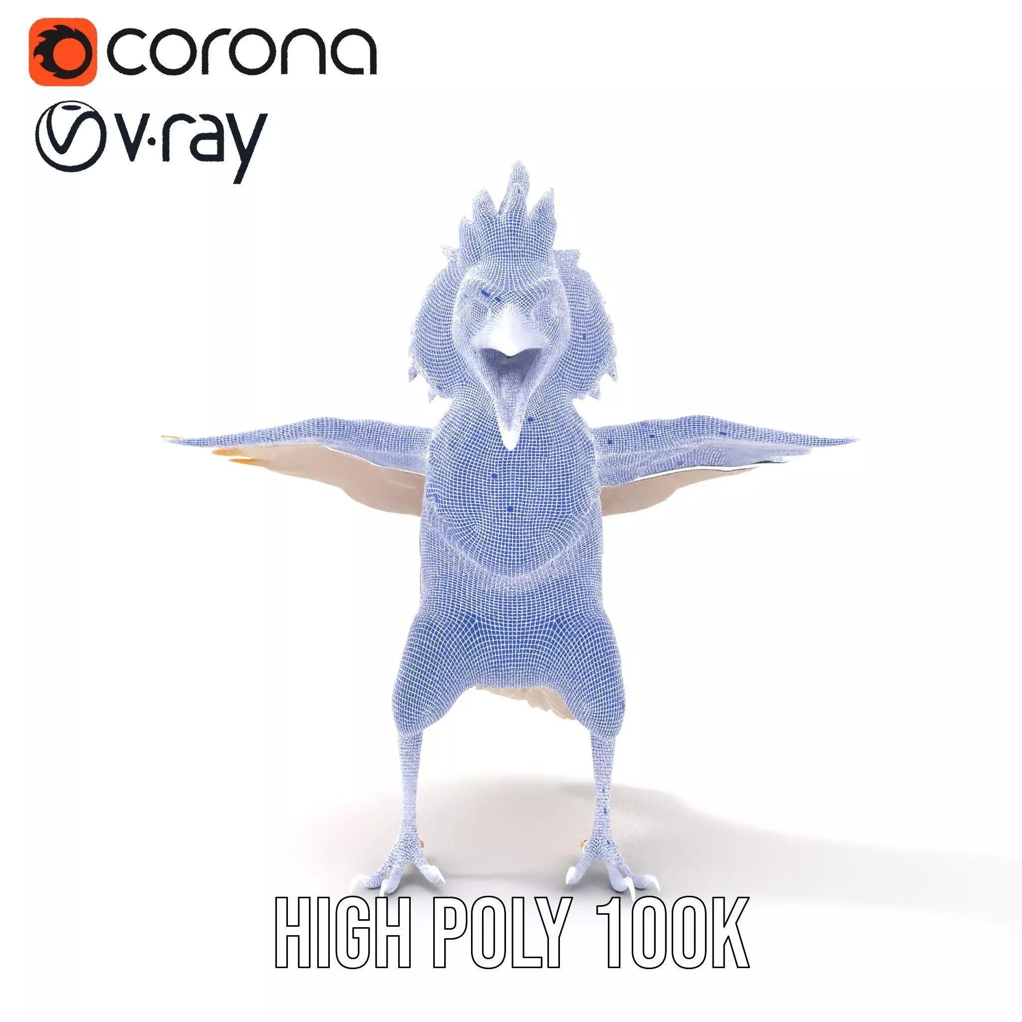 Vibrant Feathered Creature model pack Low-poly 3D model_32