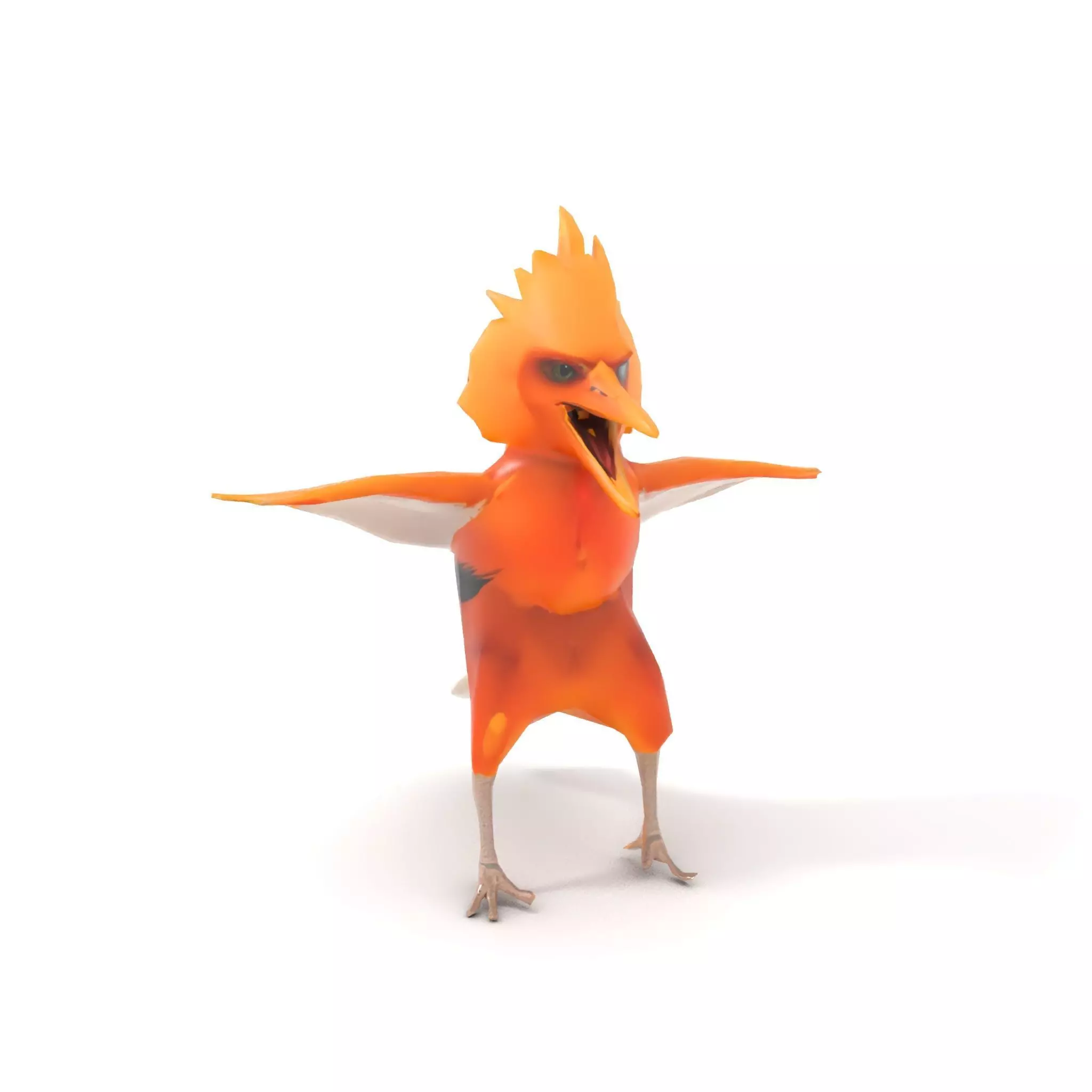 Vibrant Feathered Creature model pack Low-poly 3D model_16