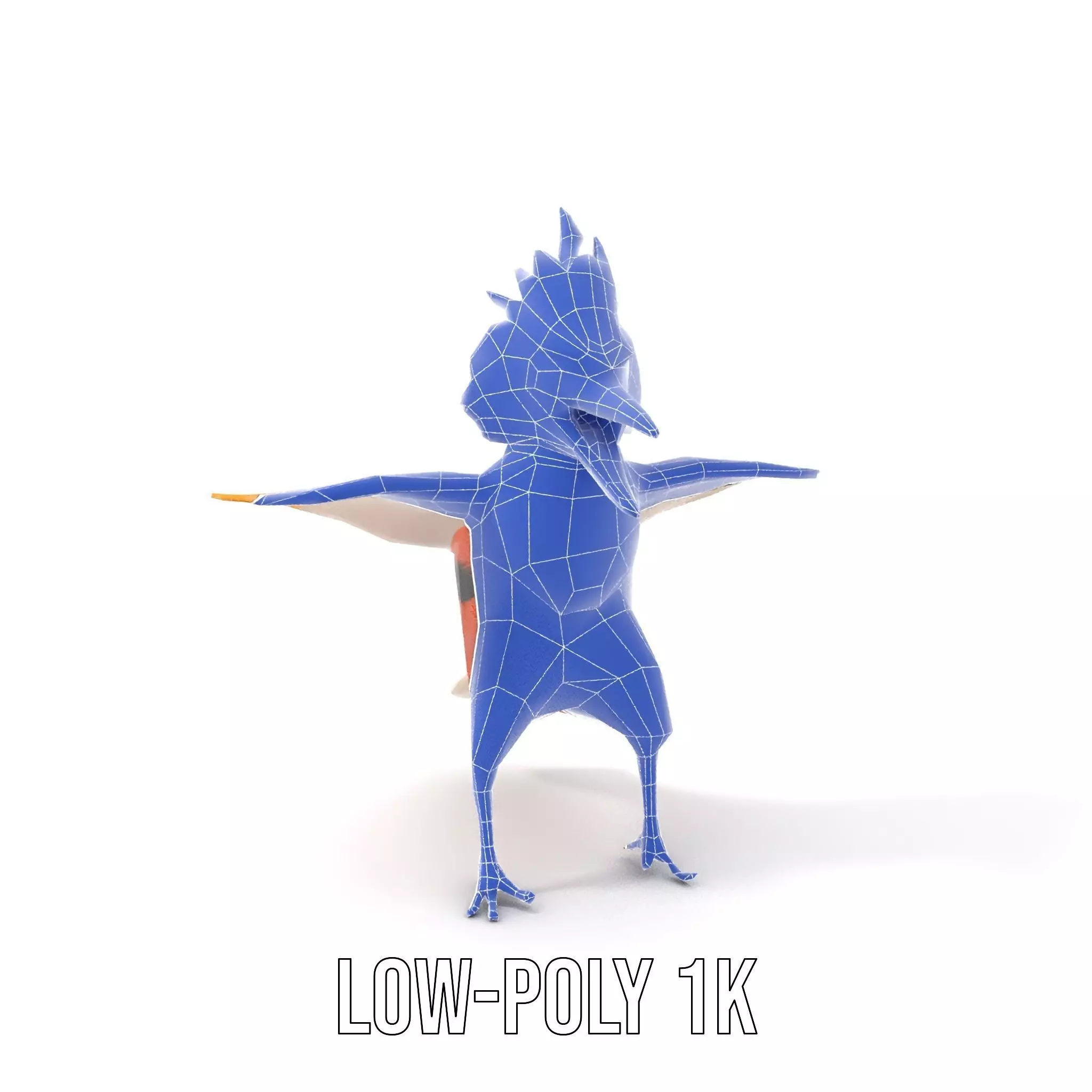 Vibrant Feathered Creature model pack Low-poly 3D model_19