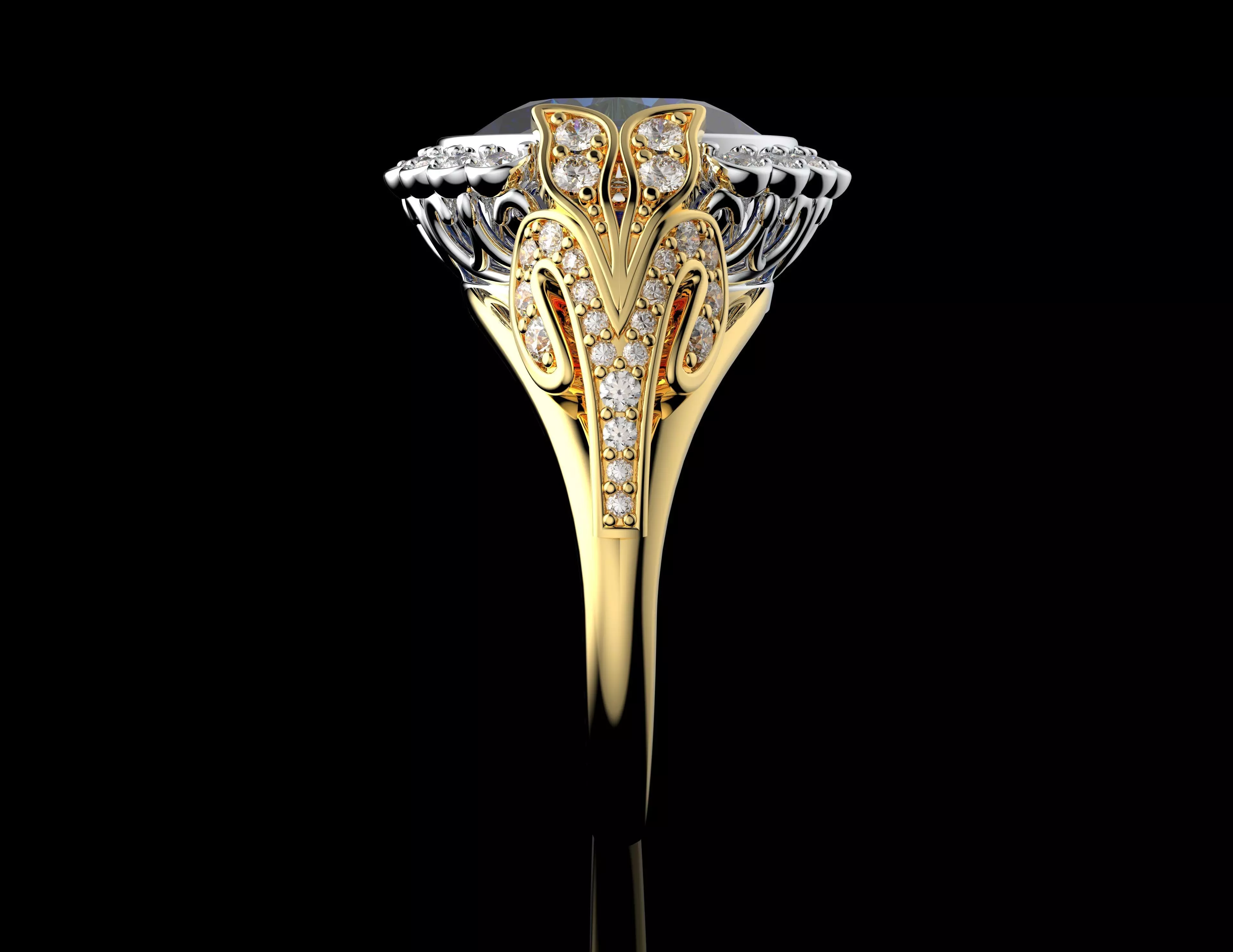 Gold N1518 3D print model_4