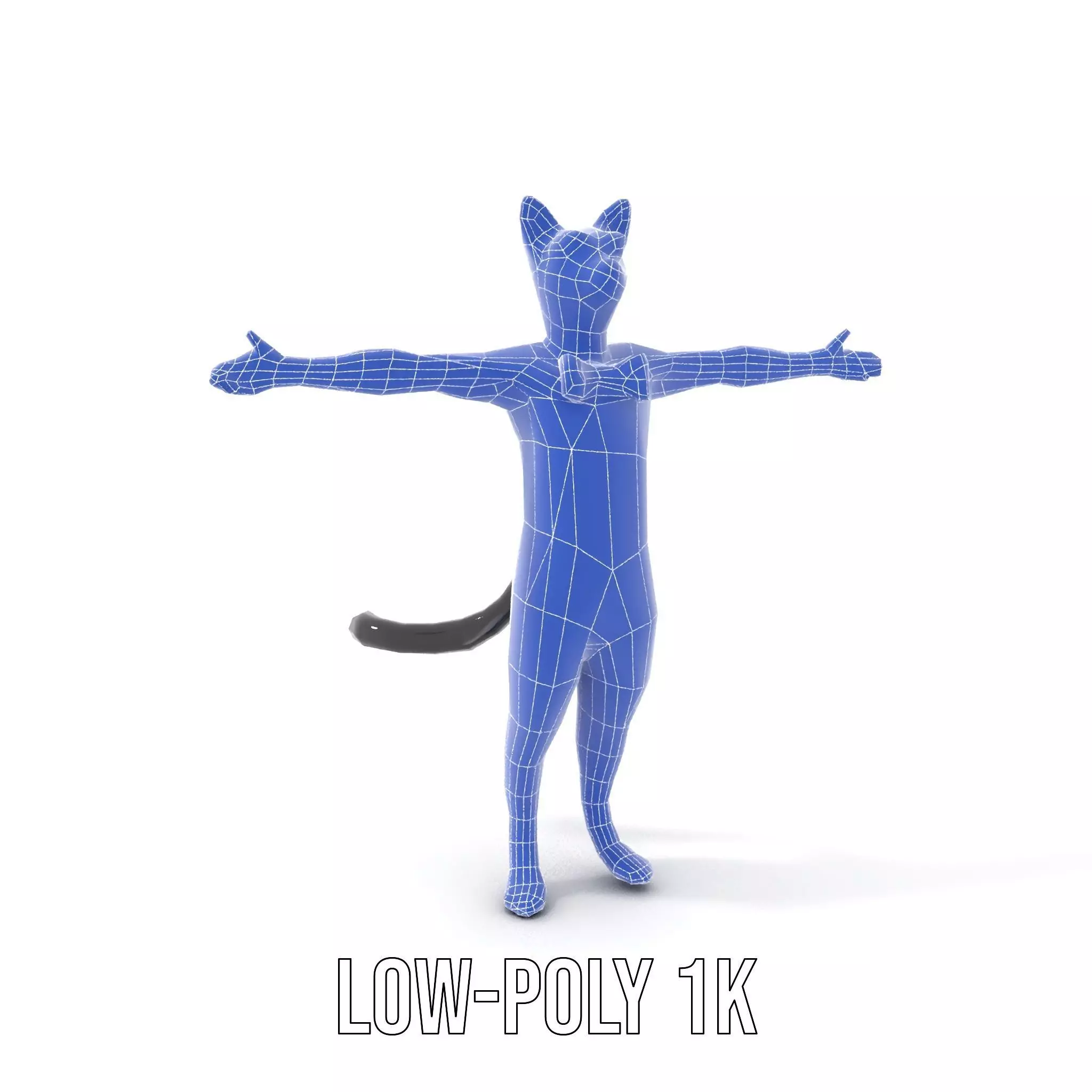 Elegant Cat Character model pack Low-poly 3D model_7