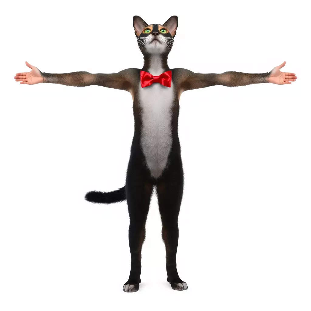 Elegant Cat Character model pack Low-poly 3D model_2